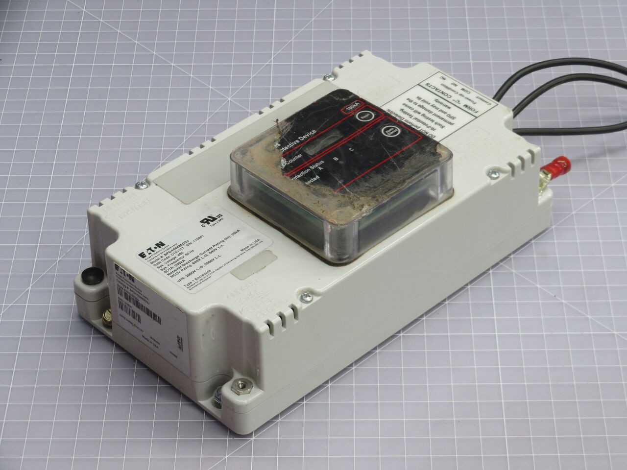 EATON SPD100480D3J Surge Suppressor, 480V 3-Phase, 200KA Surge, 20KA In, 200 KAIC SCCR - SURGE SUPPRESSOR