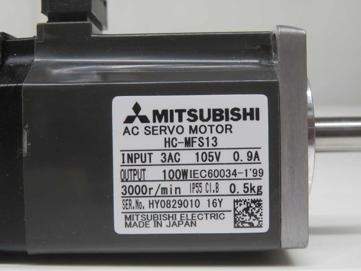 Mitsubishi HC-MFS13 Servo Motors, 100 W Power, 3000 RPM Max Speed, 0.96 NM Max Torque, 17-Bit Encoder - SERVO