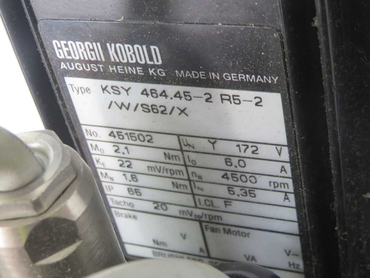 GEORGII KOBOLD KSY 464.45-2 R5-2/W/S62/X SERVO MOTOR T264969 - SERVO