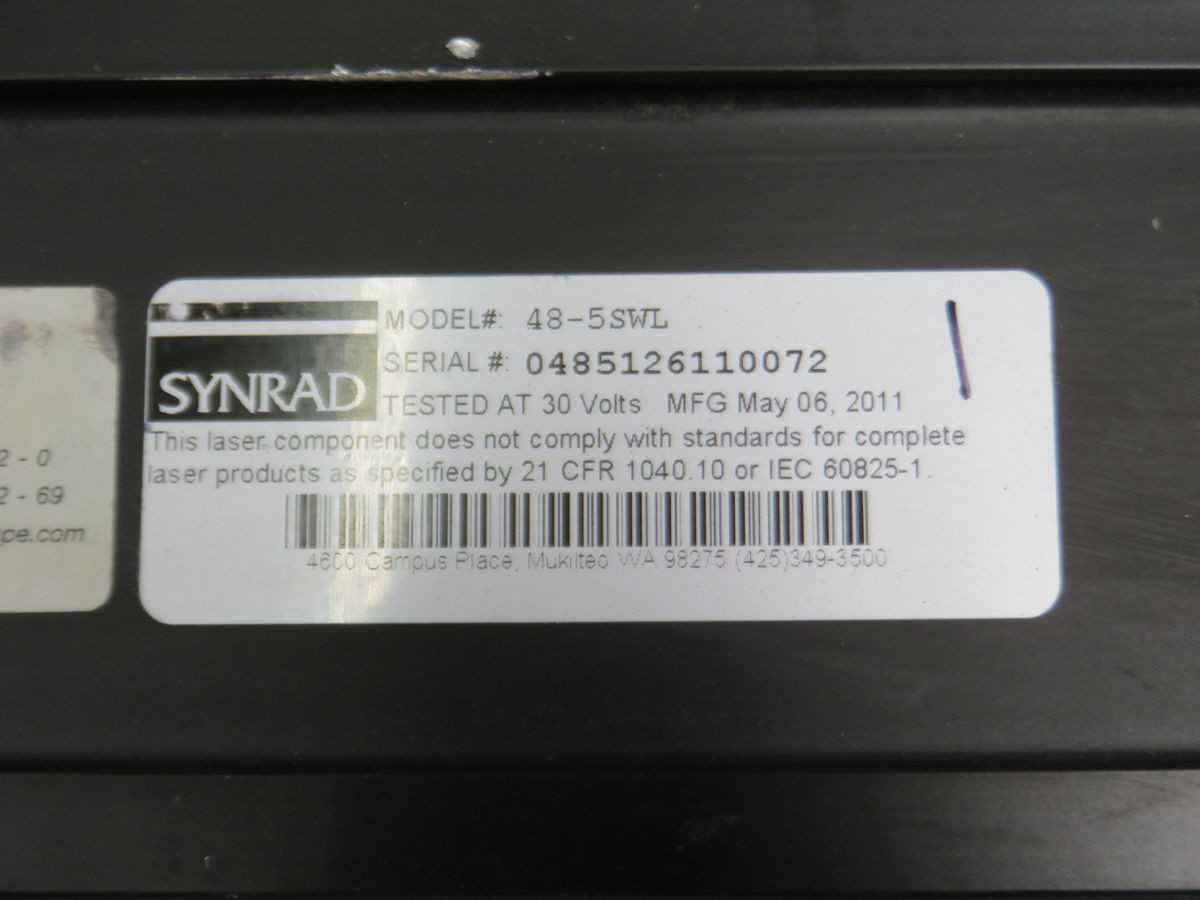 Synrad 48-5SWL Industrial Laser - High Precision & Efficiency - LAB & SCIENTIFIC