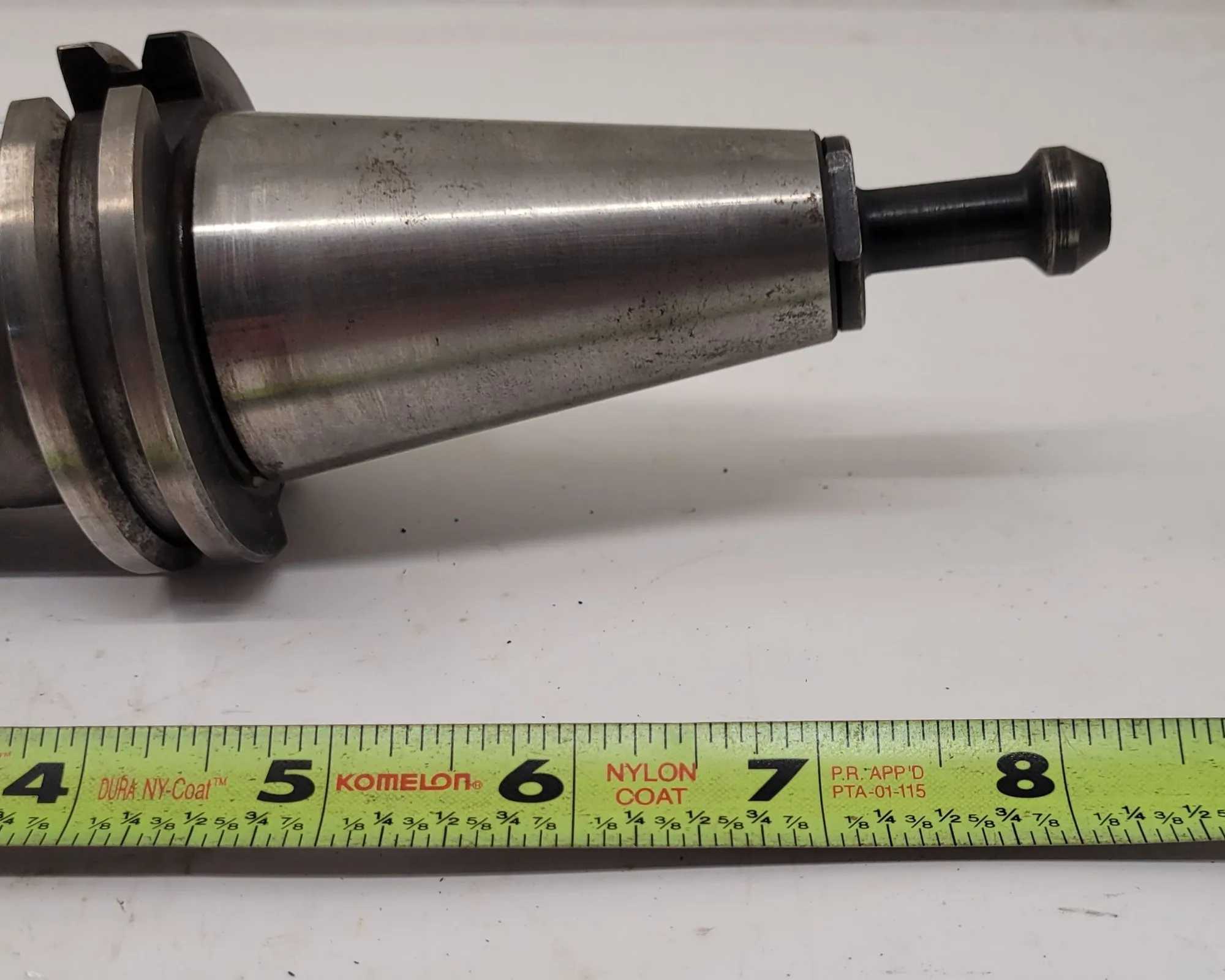 POLAND 7636-40 CAT40 TAPER TOOL HOLDER OAL: 8.5” GAUGE LENGTH: 3.75” ARBOR DIA: .75” - MACHINING TOOLING & PARTS