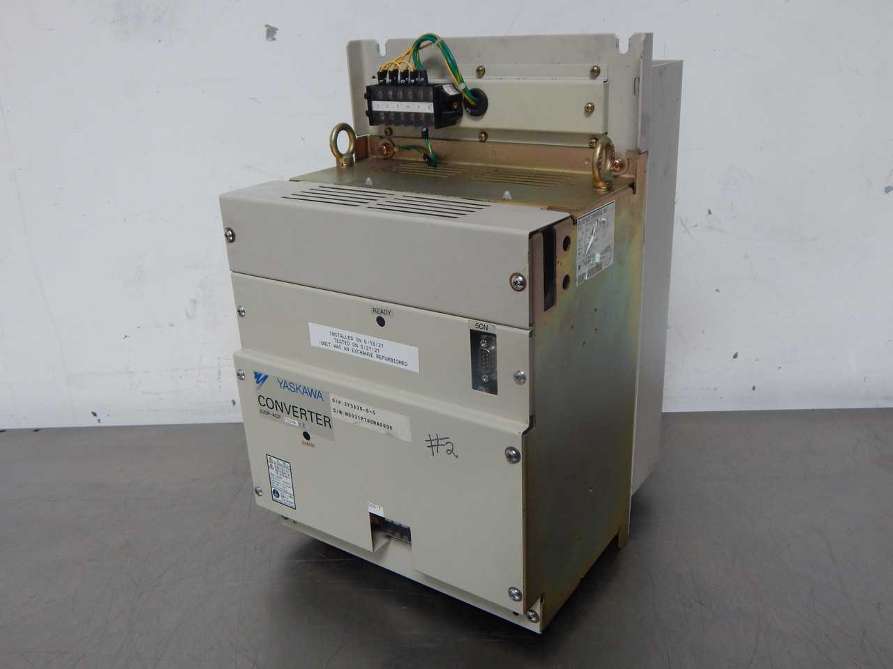 YASKAWA JUSP-ACP 130 HA Y2 CONVERTER, 280-330 VDC OPERATING VOLTAGE, 124 A MAX CONTINUOUS DC CURRENT - CONVERTERS