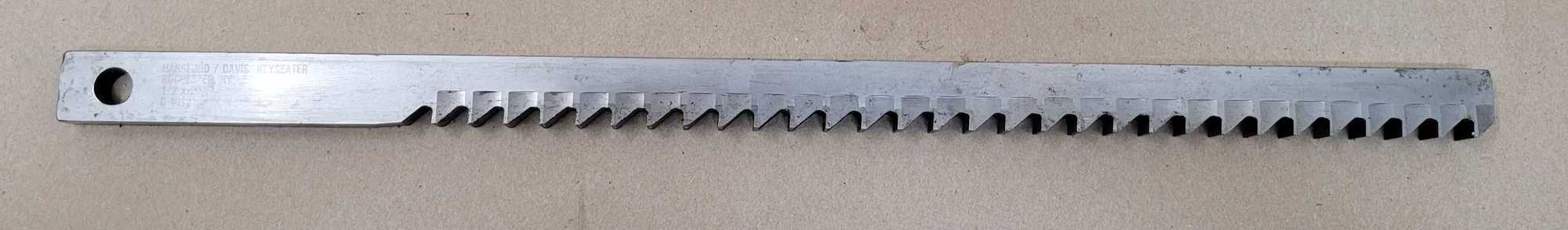HANSFORD DAVIS D-4013 KEYSEATER - 12MM X 20, WIDTH 1/2", HEIGHT 1", PITCH 1/2", LENGTH 20” - MACHINING TOOLING & PARTS