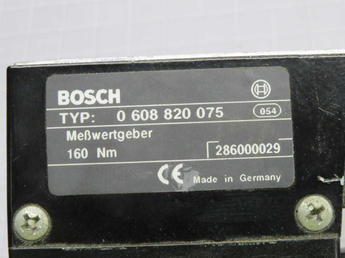 BOSCH REXROTH, 0-608-820-075, PRESSURE SWITCHES, PRESSURE SENSOR - PRESSURE MEASUREMENT