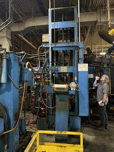 1998 BMS CELLMATE BMCM15-48 INTERNAL BROACHING MACHINE, 15 TON, 48" STROKE, DUAL-STATION - MACHINING