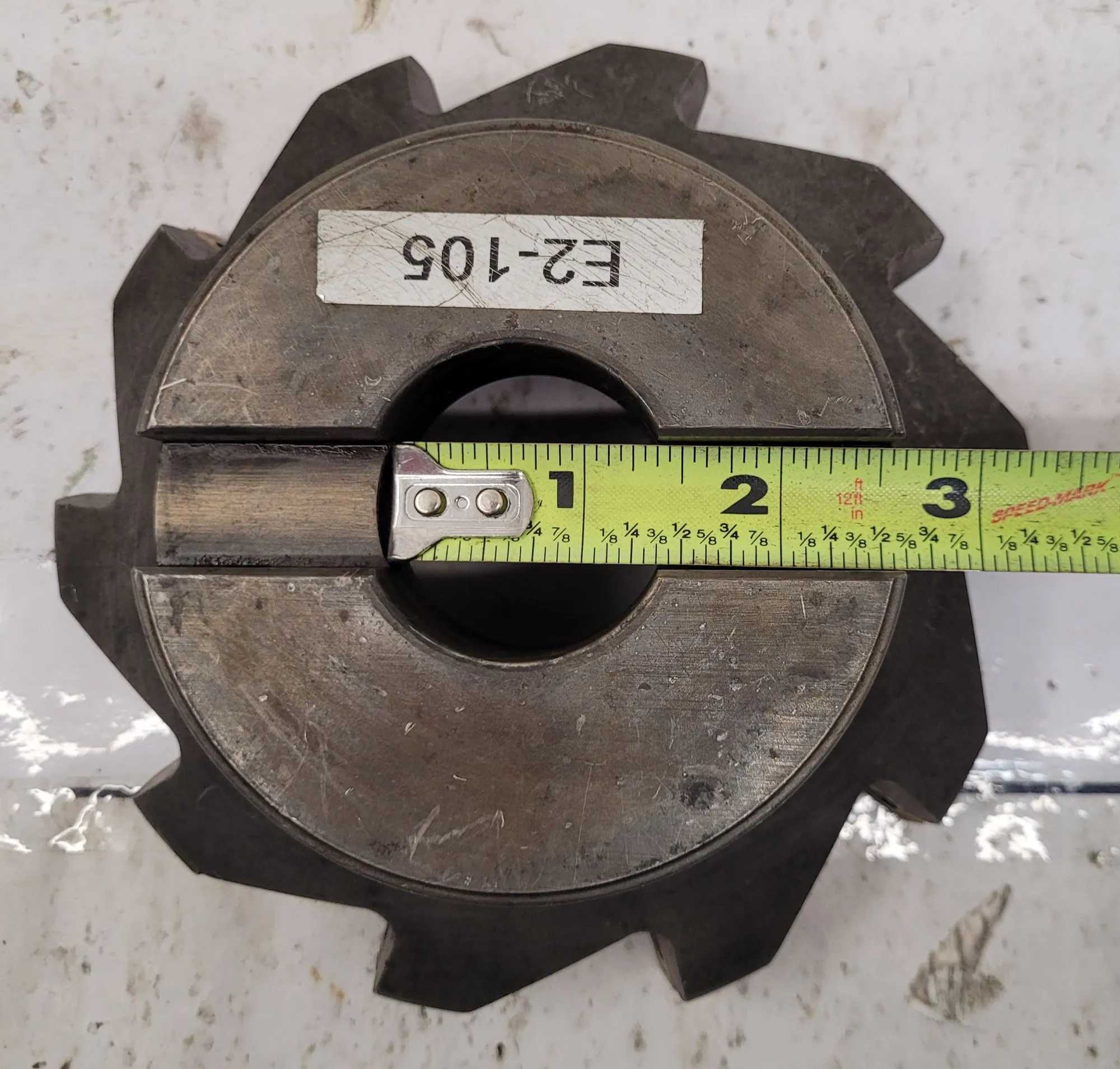 KENNAMETAL INDEXABLE INSERT SHELL MILL, 6" FACE MILL, MODEL KSSISR600SD430M6 - MACHINING TOOLING & PARTS