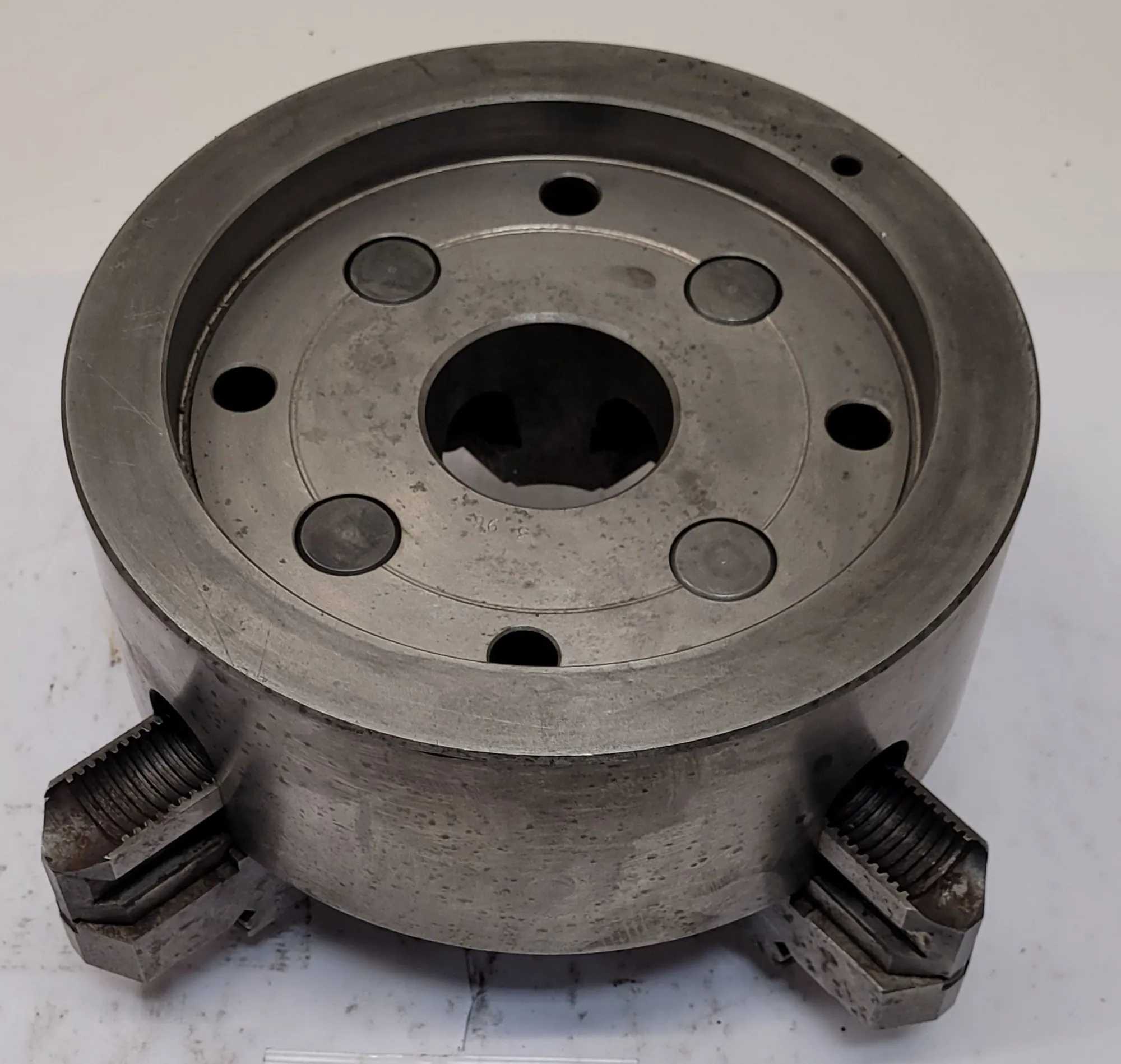 BUCK 6408R LATHE CHUCK, 8" 4 JAW, REQUIRES BUCK ADAPTER PLATE - MACHINING TOOLING & PARTS