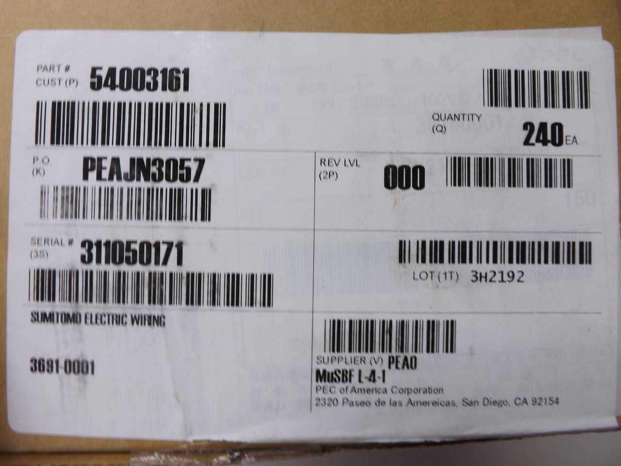 LOT OF 240 PEC 82620-48130 54003161 FUSIBLE LINK BLOCK ASSEMBLY - ELECTRICAL RELAYS