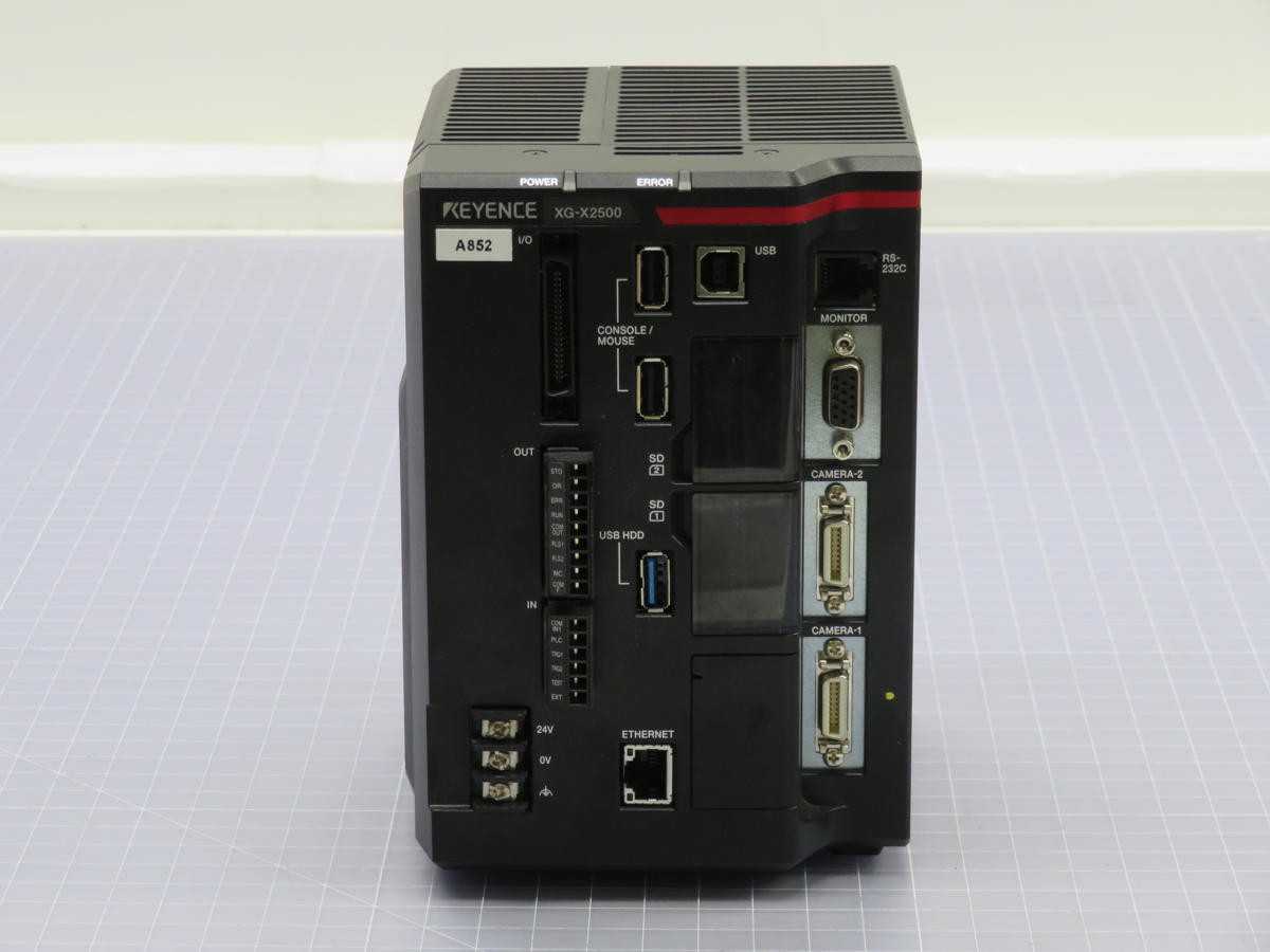 KEYENCE XG-X2500 CONTROLS PLCS, QUAD-CORE, 4 CAM, 21MP RES, 2GB IM MEM, 64GB SSD, 56 I/O, 24VDC - AUTOMATION & CONTROLS