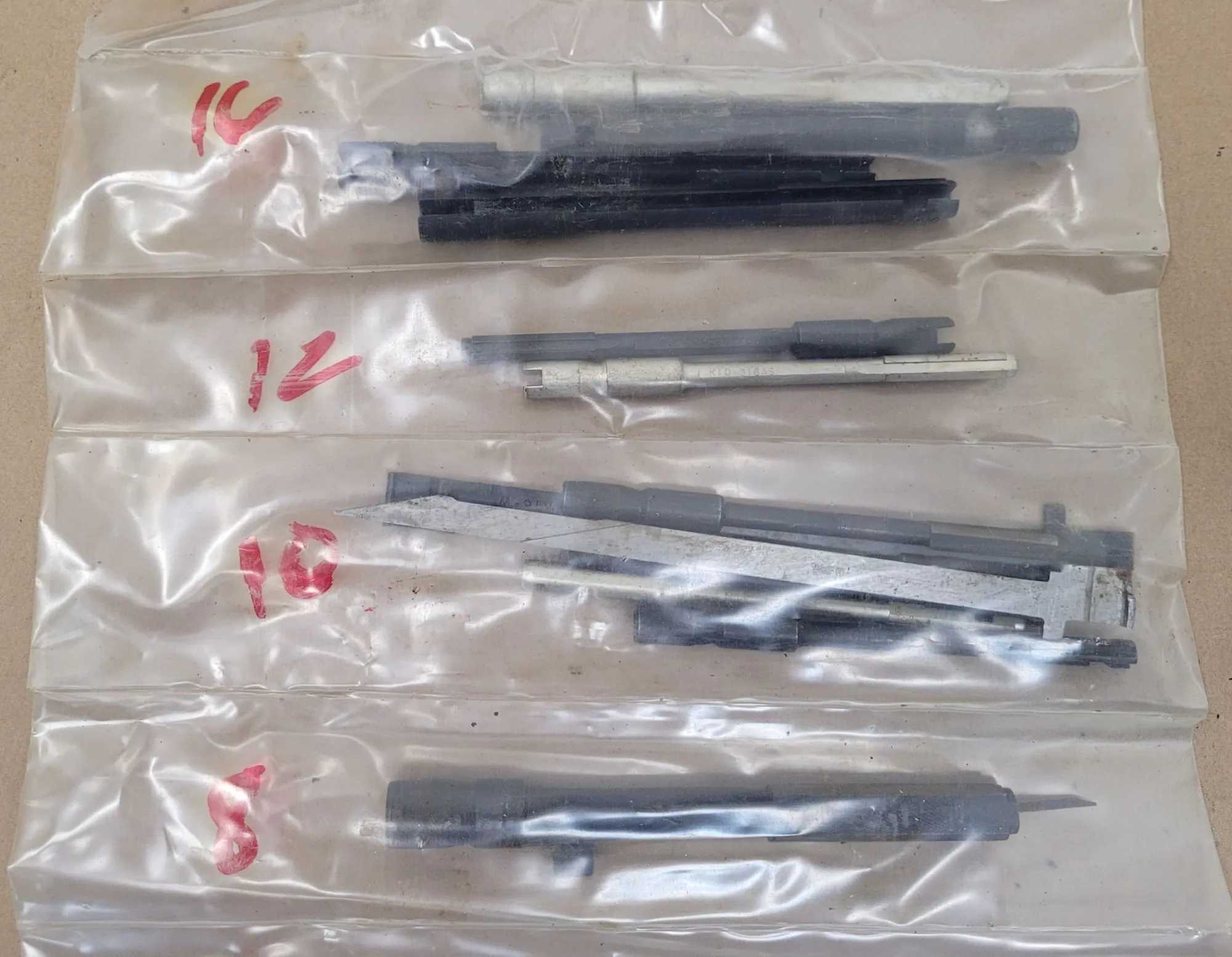 SUNNEN MANDRELS/WEDGES SET (APPROX 135 PCS) MODELS D6, D8, K20, K16, K12, K3-K10 - MACHINING TOOLING & PARTS
