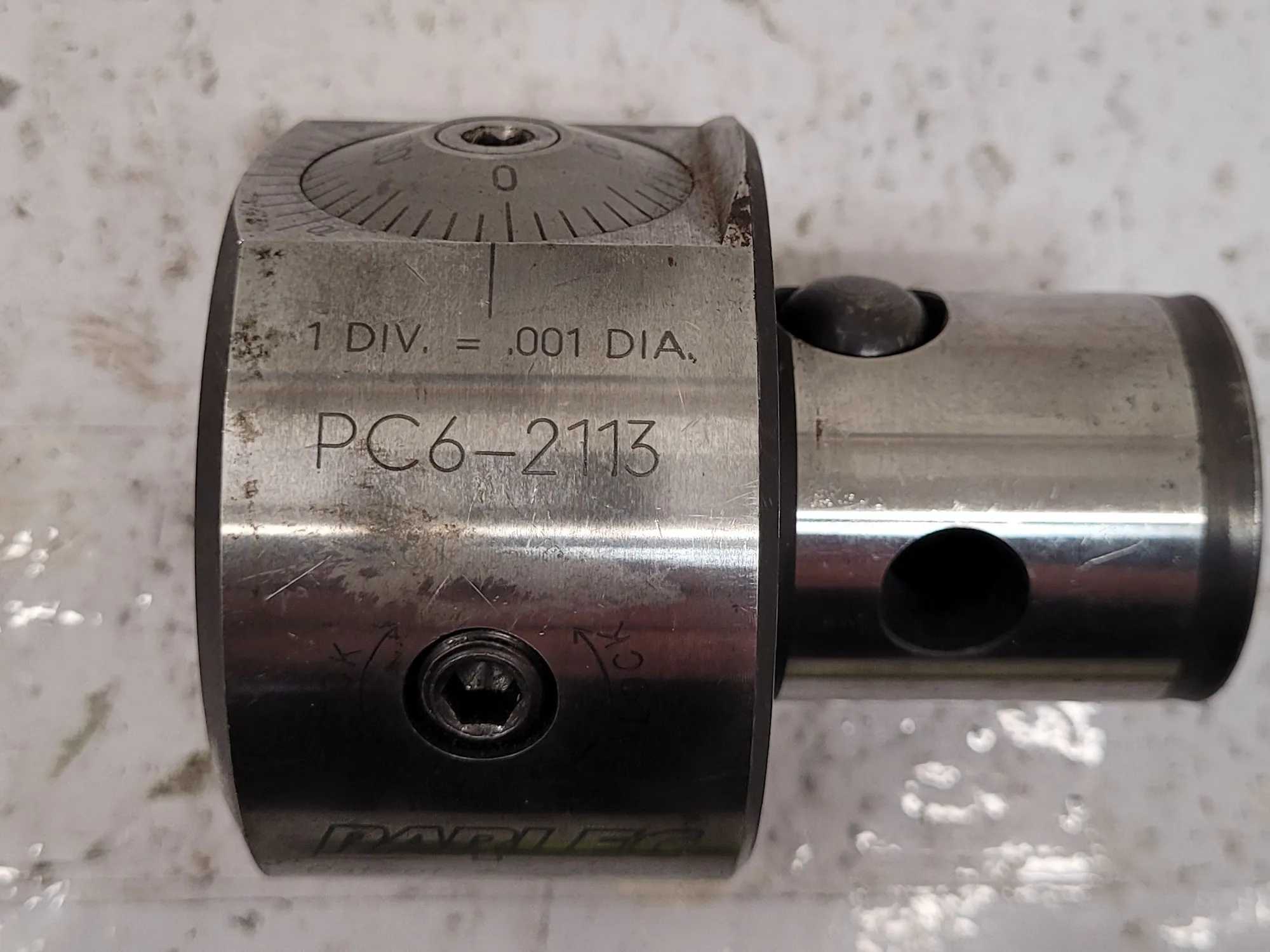 PARLEC PC6-2113 BORING HEAD WITH MICRO ADJUSTMENT, 0.188″ – 0.984″ RANGE - MACHINING ACCESSORIES & TOOLING