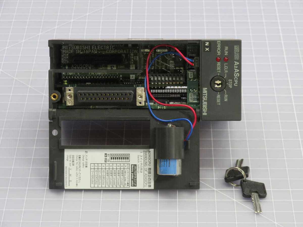 Mitsubishi A2ASCPU Controls PLCs, 14K Prog Steps, 512 I/O Points, 5VDC, 0.70A Power - PLC MODULES