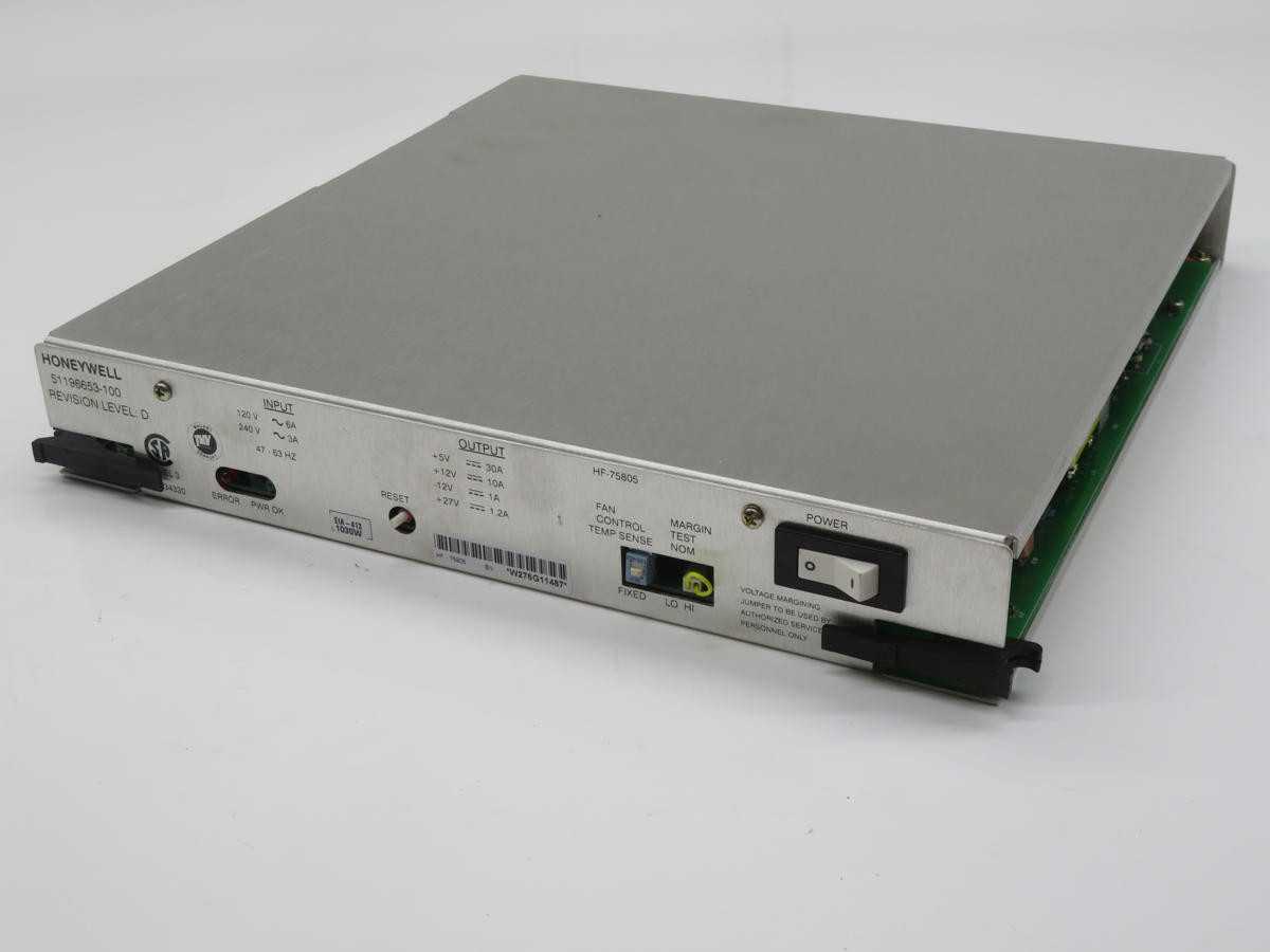 HONEYWELL 51196653-100,AC/DC PSU, 240V AC INPUT, 12V DC OUTPUT, 10A CURRENT, 120W POWER - POWER SUPPLIES
