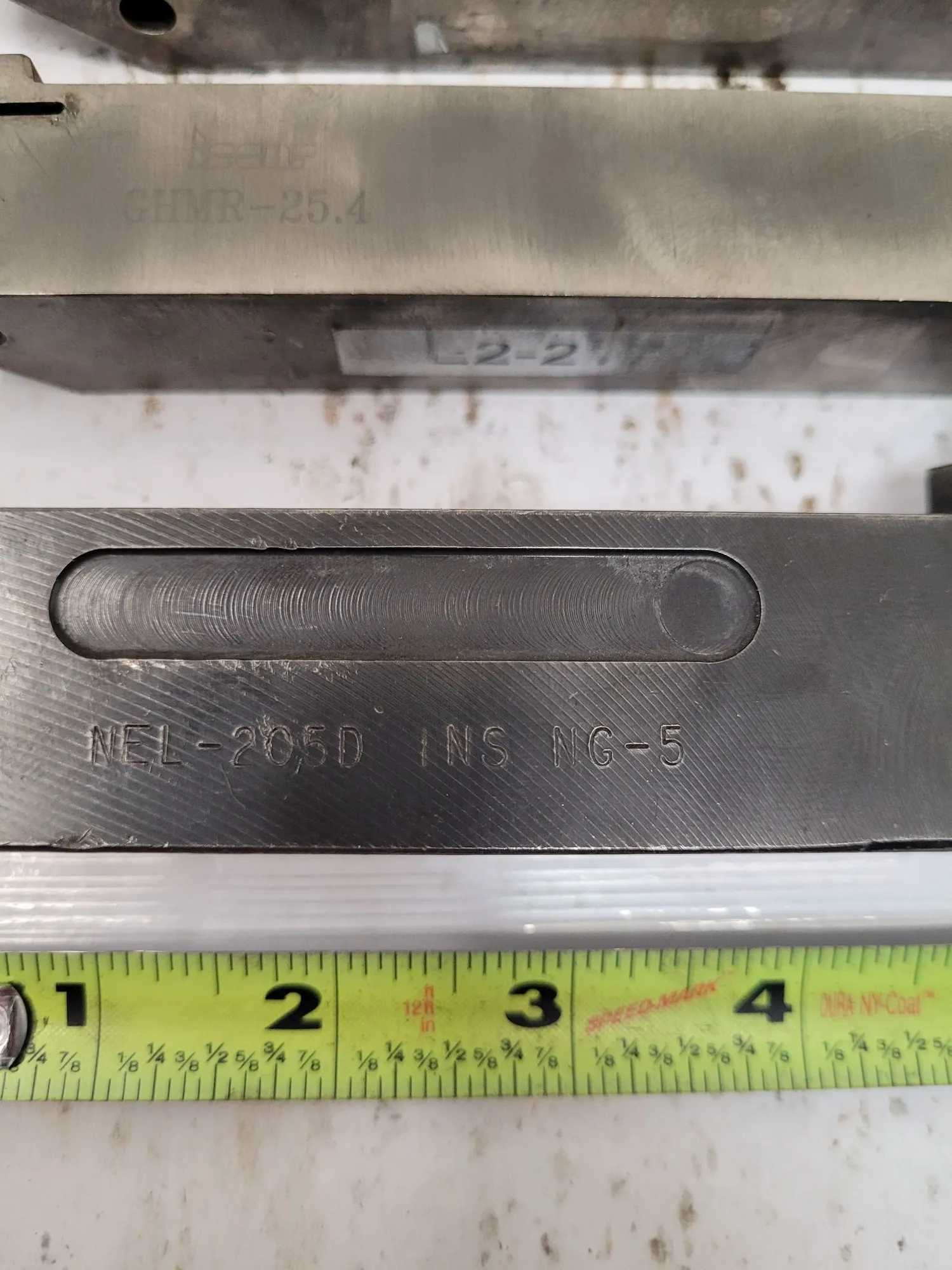 LOT OF 3 TOOL HOLDERS: ISCAR MVJNR 16-3, GHMR 25.4, AND KENNAMETAL NEL-205D - MACHINING TOOLING & PARTS