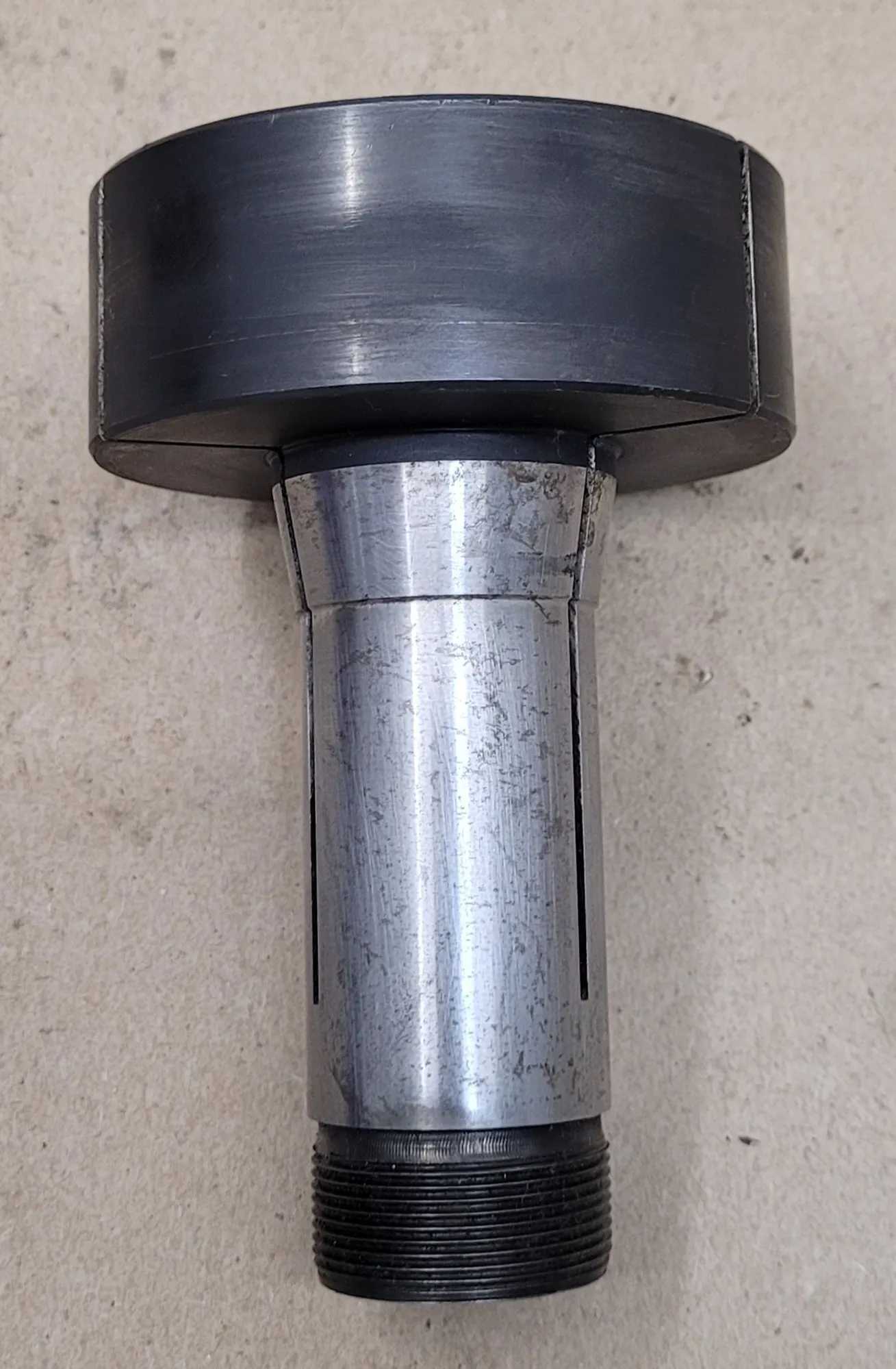 5C STEP COLLET, 3" HEAD DIAMETER, 1-1/8" HEAD THICKNESS, 1/8" PILOT HOLE, 4.5" OAL - MACHINING TOOLING & PARTS