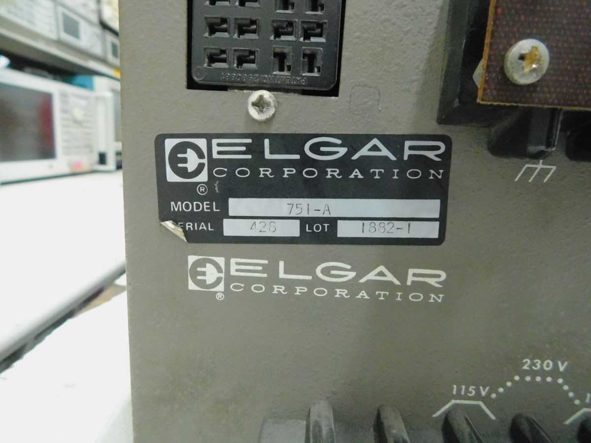 ELGAR 751-A AC POWER SOURCE M7636 - POWER SUPPLIES
