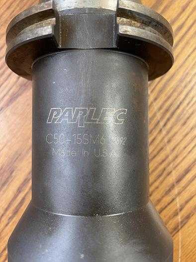 PARLEC C50-15SM6 CAT 50 SHELL MILL HOLDER, 1.5" PILOT, 6" PROJECTION, 30K RPM, AISI 8620 - TOOL HOLDERS