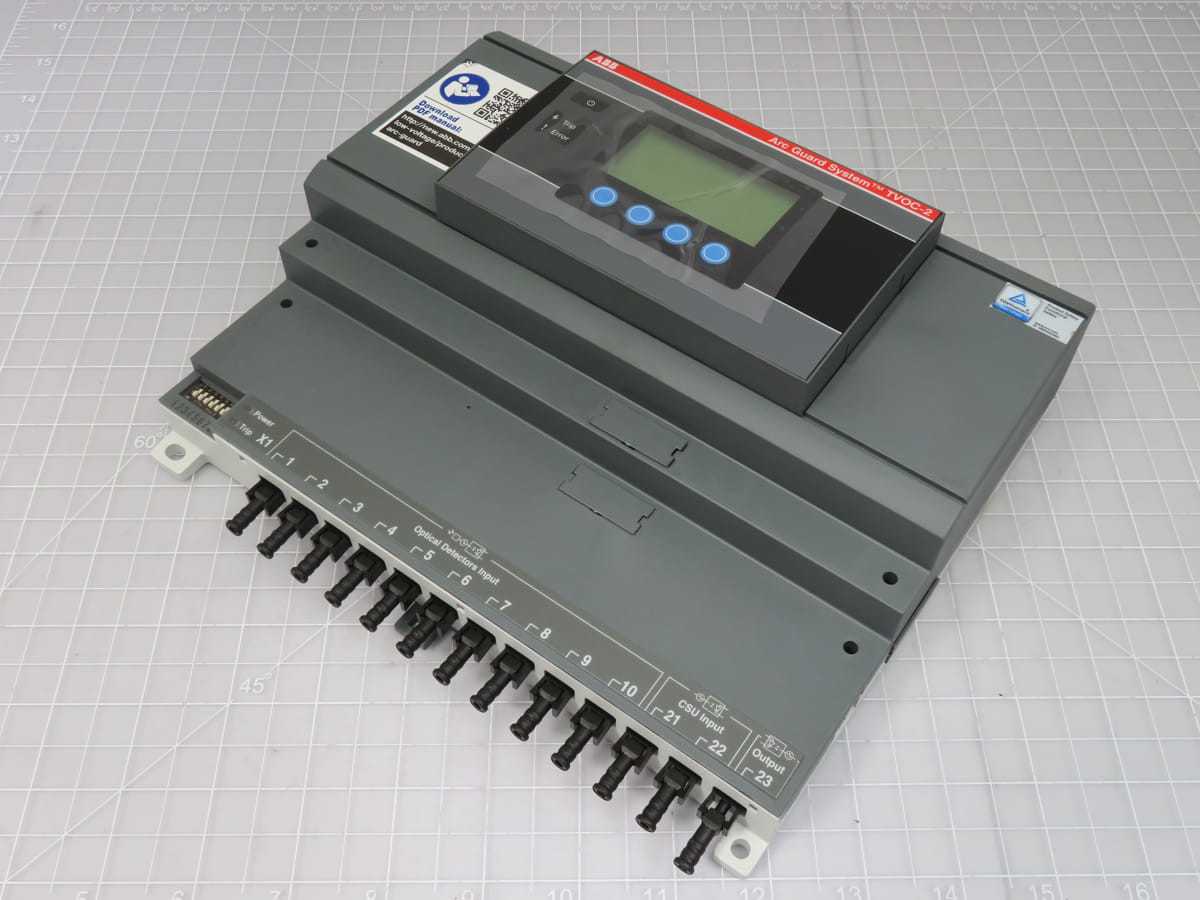 ABB TVOC-2-240 1SFA664001R1001, ARC MONITOR, 100-240V AC/DC PWR, <1 MS ARC DETECT, 2 TRIP RLY - INDUSTRIAL PARTS
