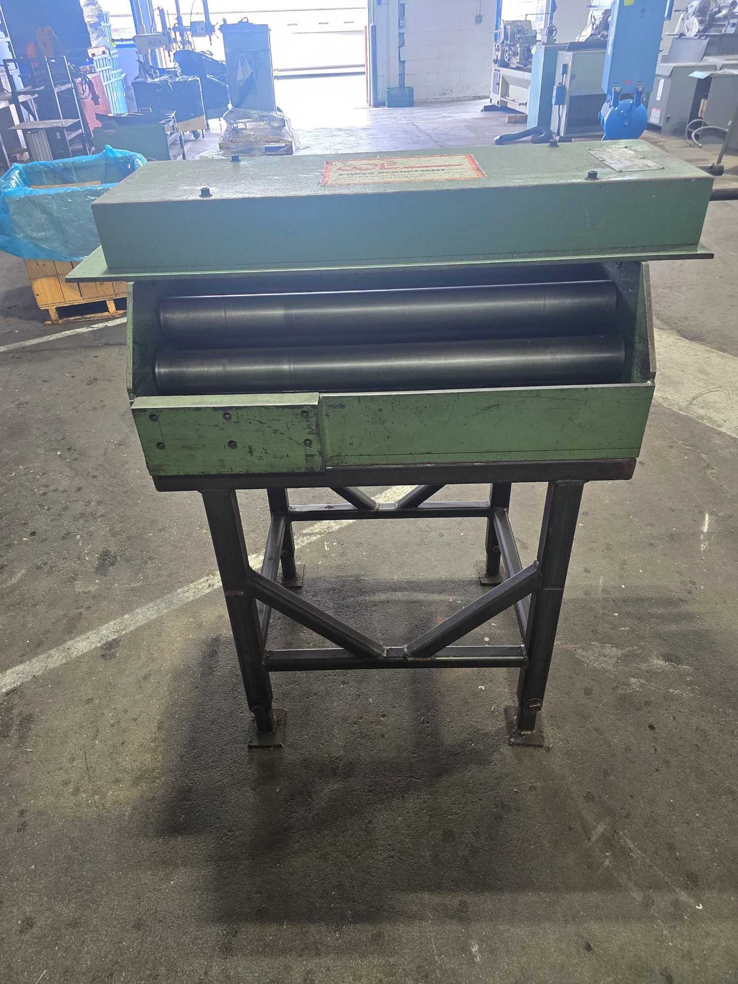 Coe Press Equipment HS5-30 30" Manual Pull Through Straightener with Adjustable Rollers on Stand - MACHINING ACCESSORIES & TOOLING