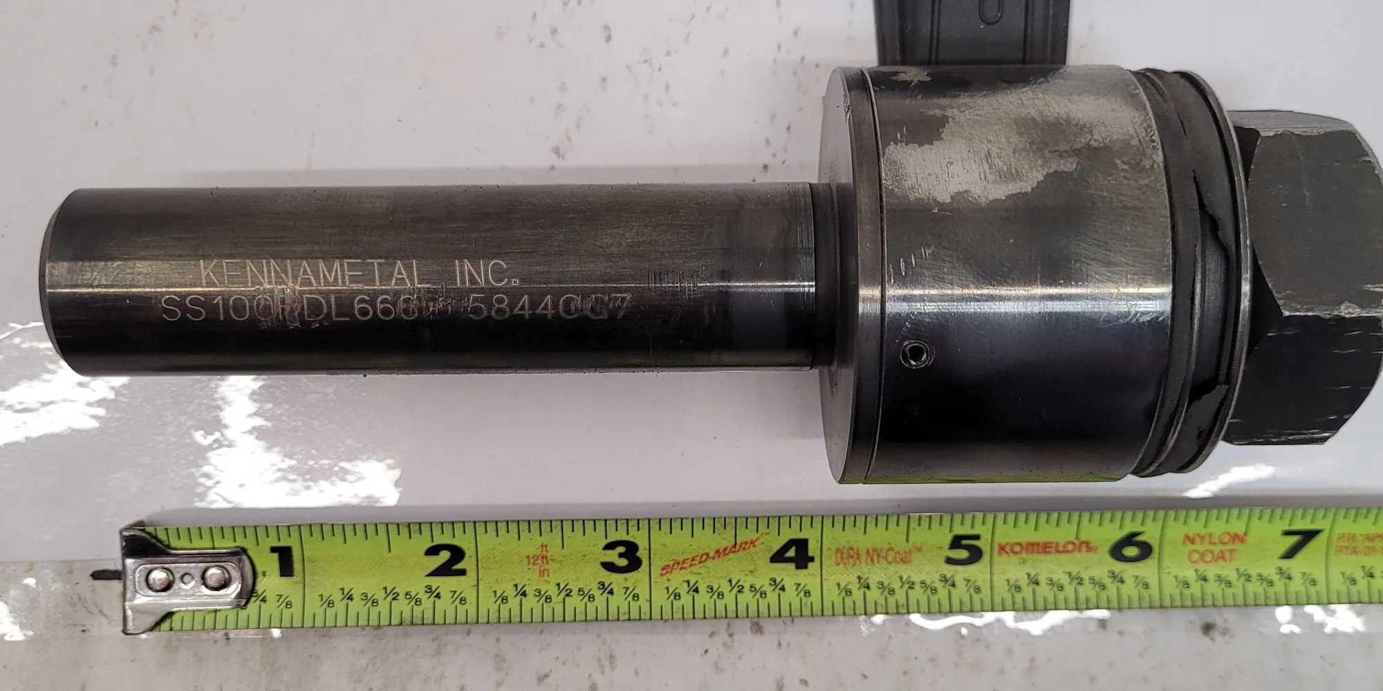 KENNAMETAL COLLET HOLDER SS100RDL666, 1" SHANK, 4" L, .975" ID HEAD, 6.5" OVERALL LENGTH - MACHINING TOOLING & PARTS