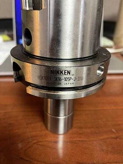 NIKKEN HSK100A-SK16-105P-J-IDU HSK 100 COLLET CHUCK, 3-16 MM, 105 MM, COOLANT-THROUGH - TOOL HOLDERS