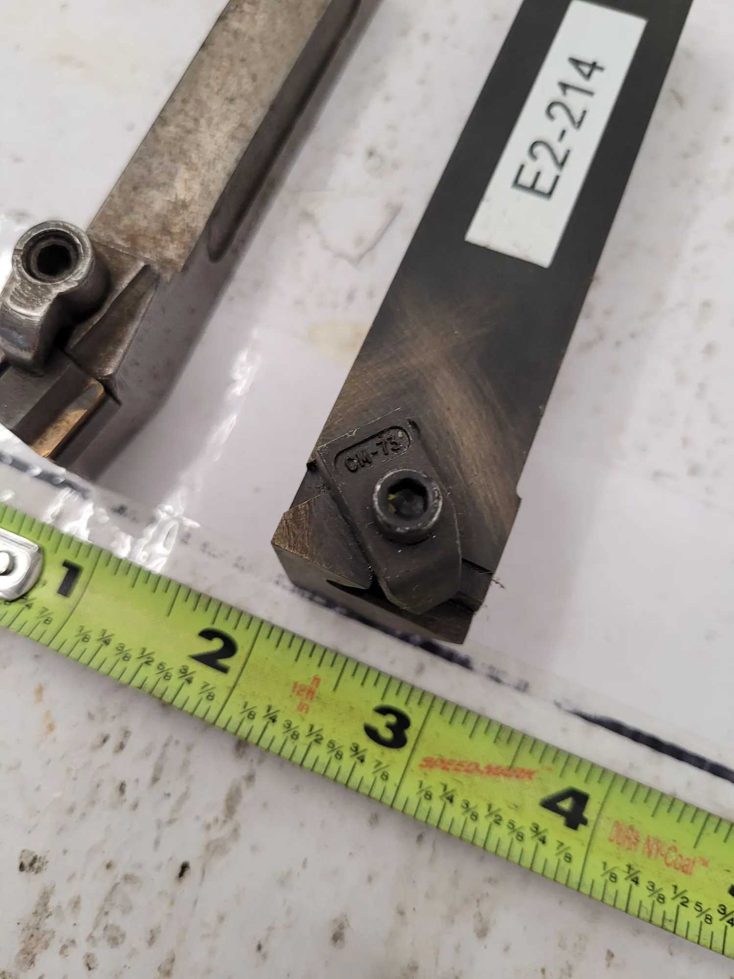 KENNAMETAL TOOL HOLDERS LOT OF 2: 0.750" KSBR12 (4.5" OAL) & 1" NER-163C NI6 (5" OAL) - MACHINING TOOLING & PARTS