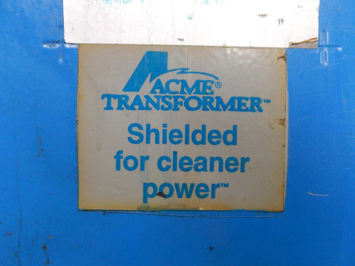 ACME T-2A-53340-1 THREE PHASE GENERAL PURPOSE TRANSFORMER 9 KVA 3 PH M2143 - PLANT & FACILITY