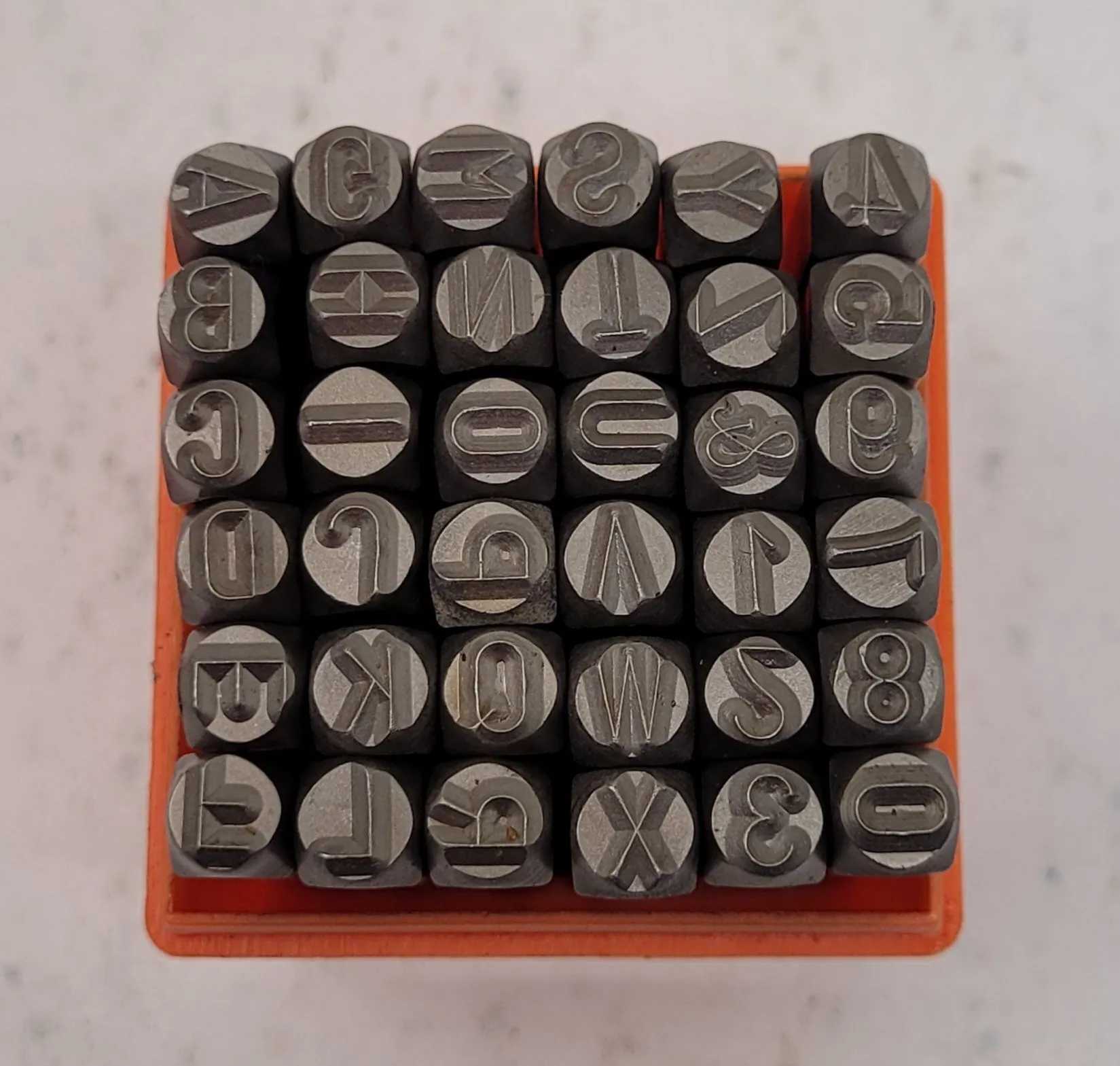 36 PIECE NUMBER & LETTER STAMP SET – SIZE 5/16 - MACHINING TOOLING & PARTS
