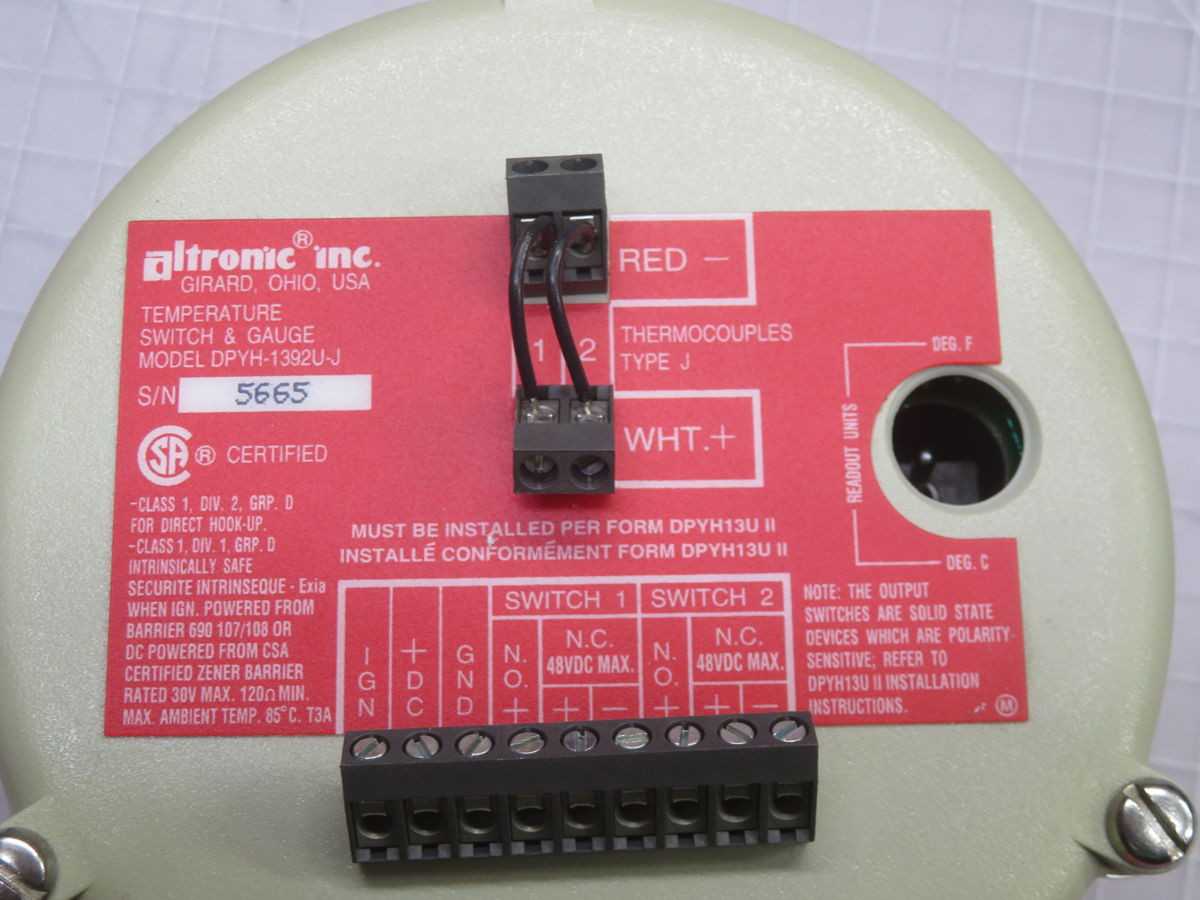 Lot Of 3 Altronic DPYH-1392U-J Temperature Switch & Gauge T266631 - TEMPERATURE CONTROL COMPONENTS