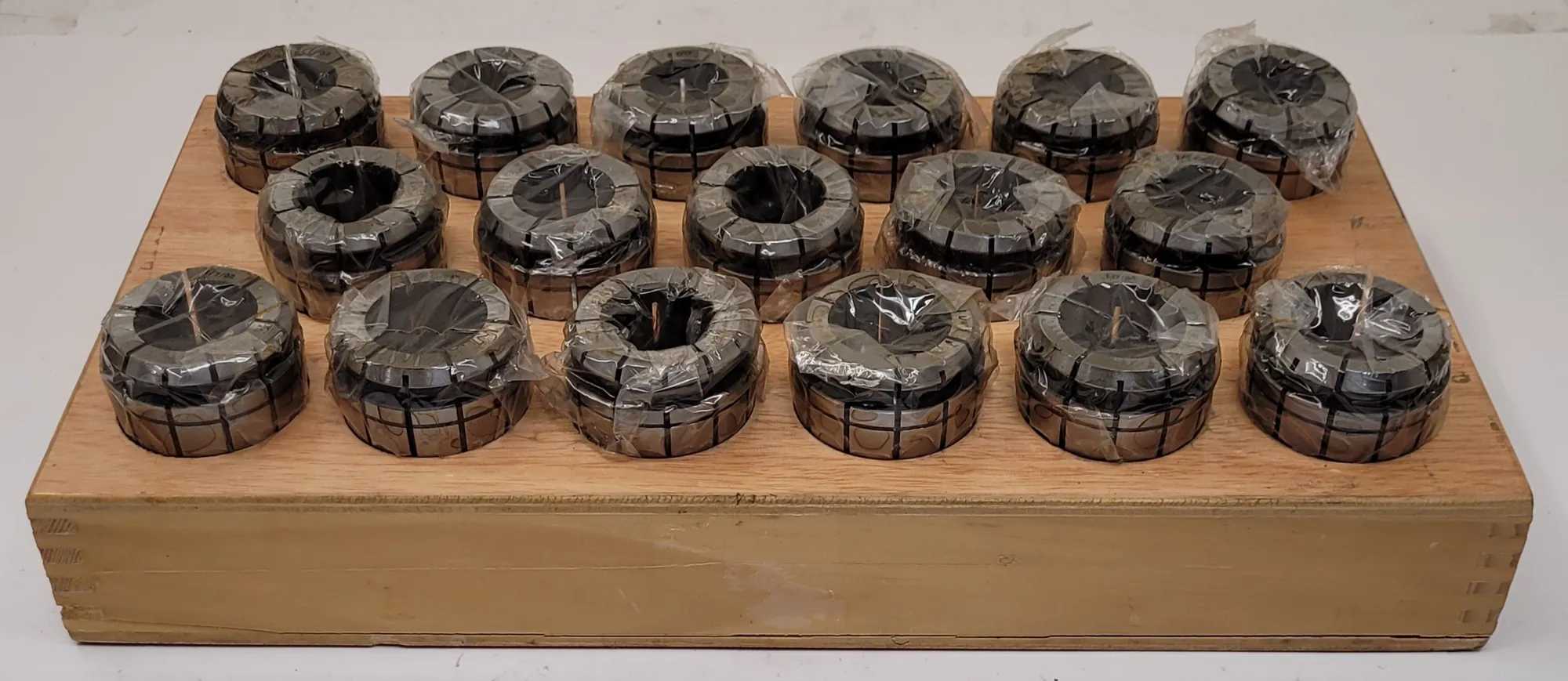Techniks Tg 150 Collet Set of 17, 1 1/32" – 1 13/64" Sizes - MACHINING ACCESSORIES & TOOLING