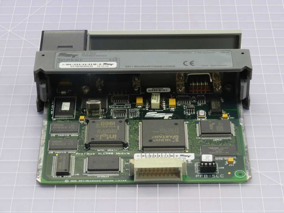 WOODHEAD SST-PFB-SLC BACKPLANE, 1 PROFIBUS PORT, 12 MBPS RATE, 5 VDC POWER, 1 SLOT SIZE - PLC MODULES