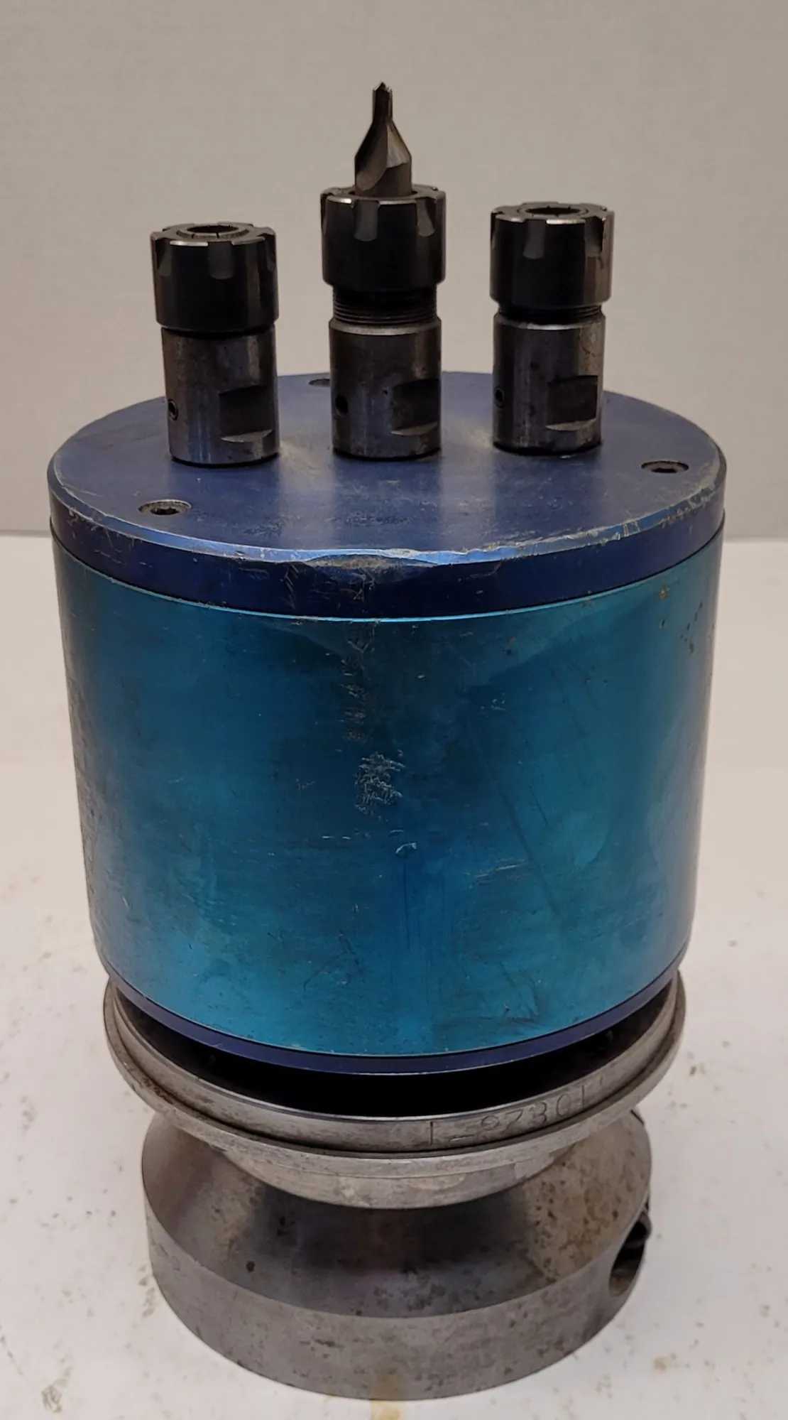 3 SPINDLE DRILLING HEAD ATTACHMENT, FIT ON 4" SPINDLE, DIMENSIONS: 9" H X 2 1/4" SPINDLE HEIGHT - MACHINE TOOLING
