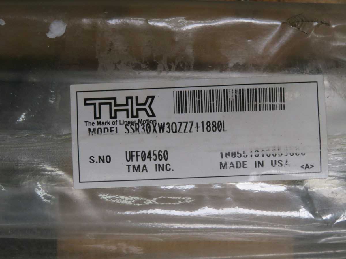 THK SSR30XW3QZZZ+1880L HIGH-PRECISION CAGED BALL LM GUIDE ASSEMBLY T269501 - LINEAR MOTION