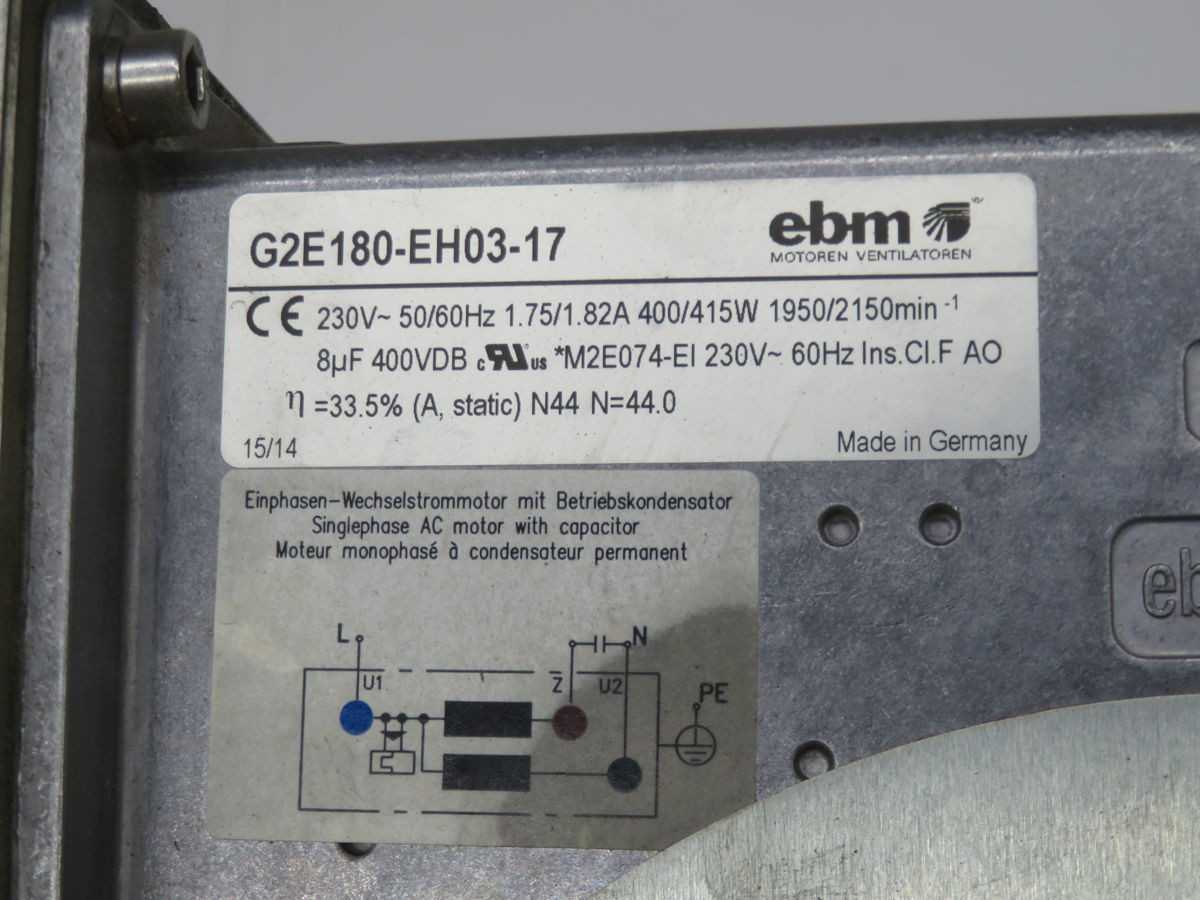 EBM PAPST G2E180-EH03-17 CENTRIFUGAL - BLOWER FAN