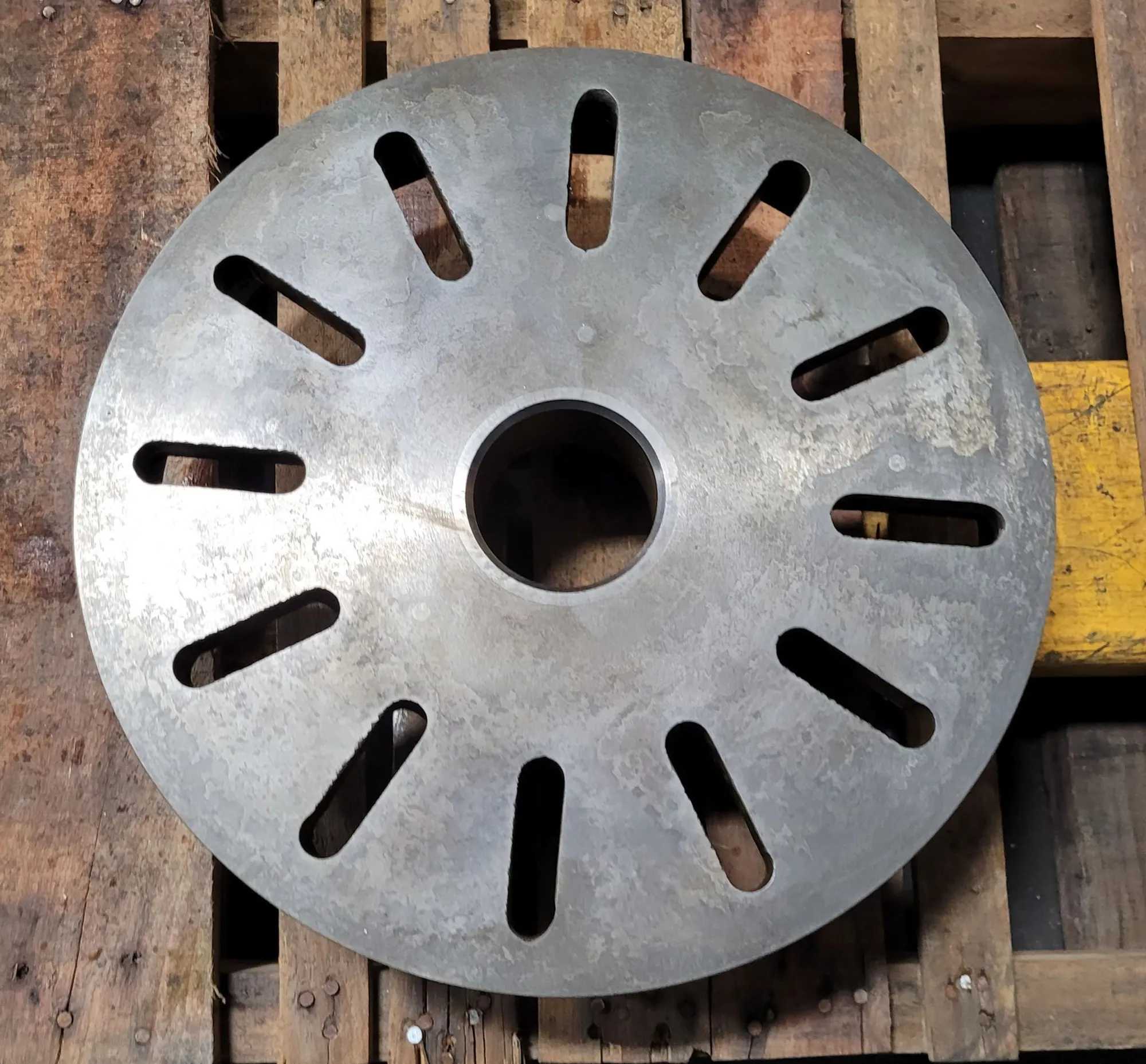 D1-6 LATHE PLATE – 14-1/2" WITH D1-6 MOUNT, 6 PINS - MACHINE TOOLING