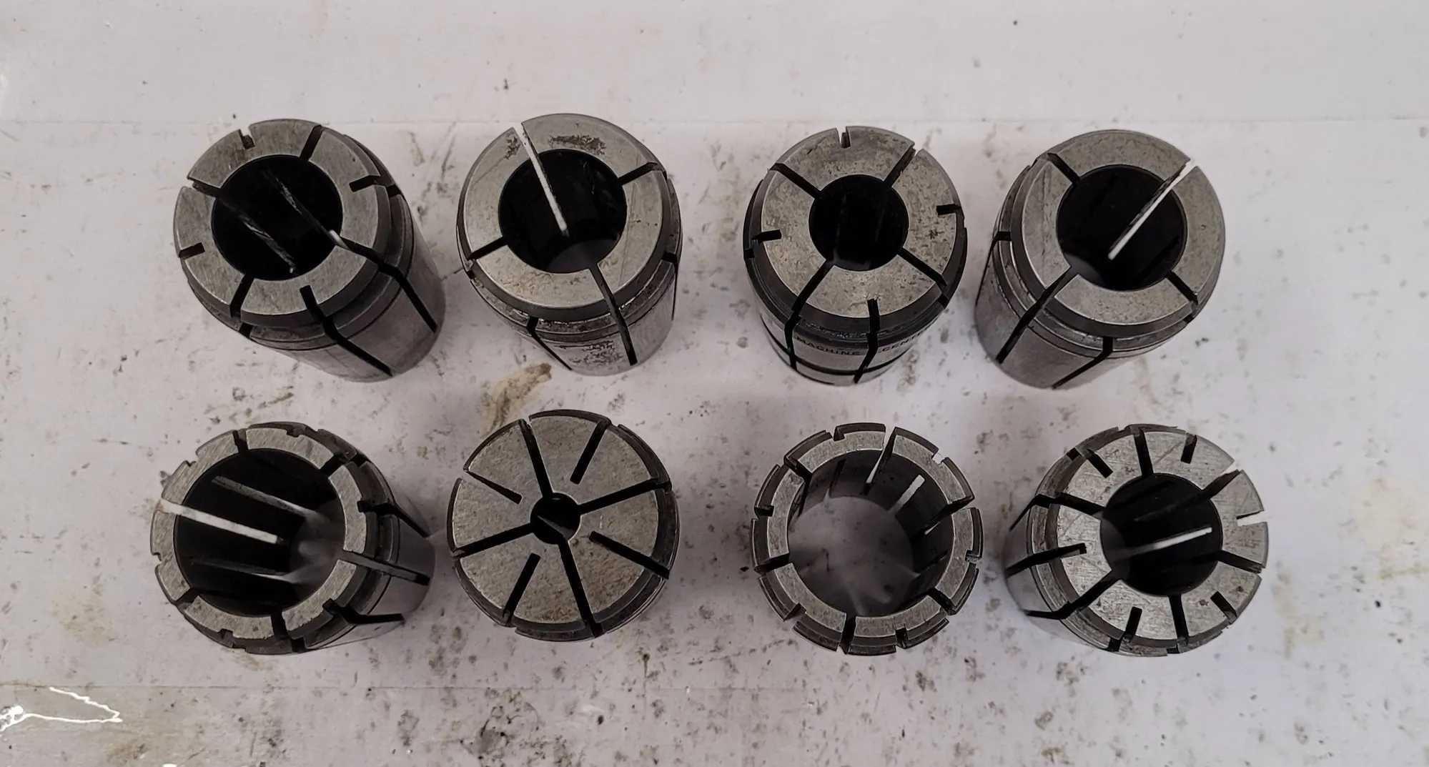 ERICKSON TG-150 TAP COLLET SET OF 8 - MACHINING TOOLING & PARTS