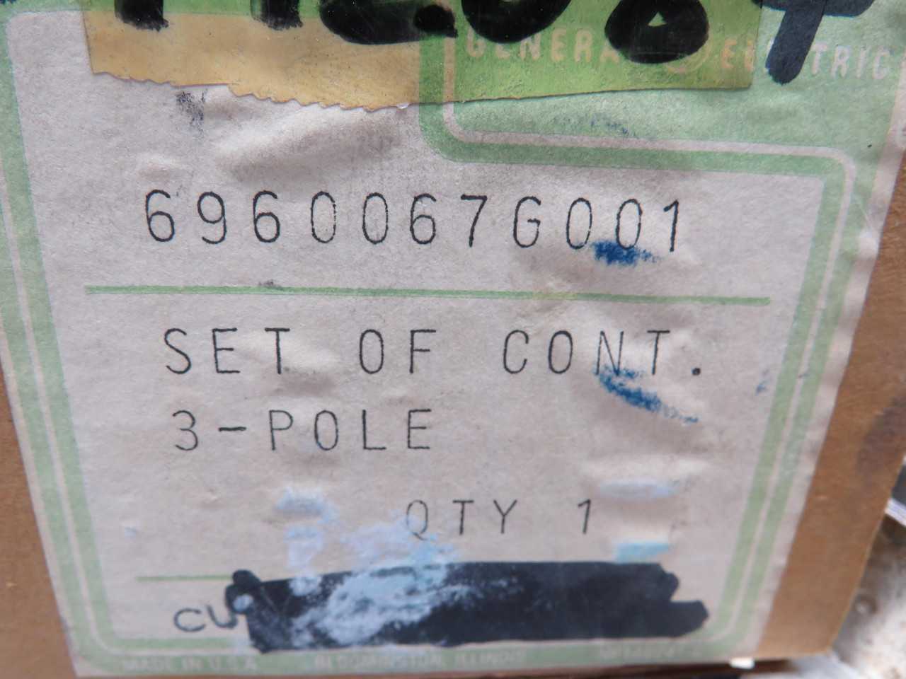 GE 6960067G001 POWER LINE FILTERS, 3 POLES, REPLACEMENT - CONTACTORS