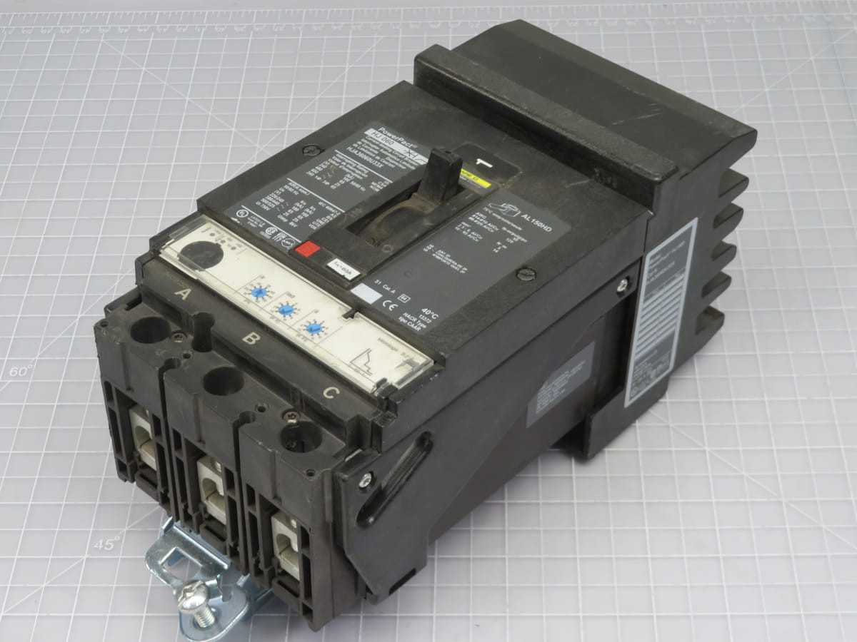 SQUARE D HJA36060U33X CIRCUIT BREAKER, 3-POLE, 600 VAC VOLTAGE, 60 A CURRENT, 18 KA IR - CIRCUIT BREAKERS