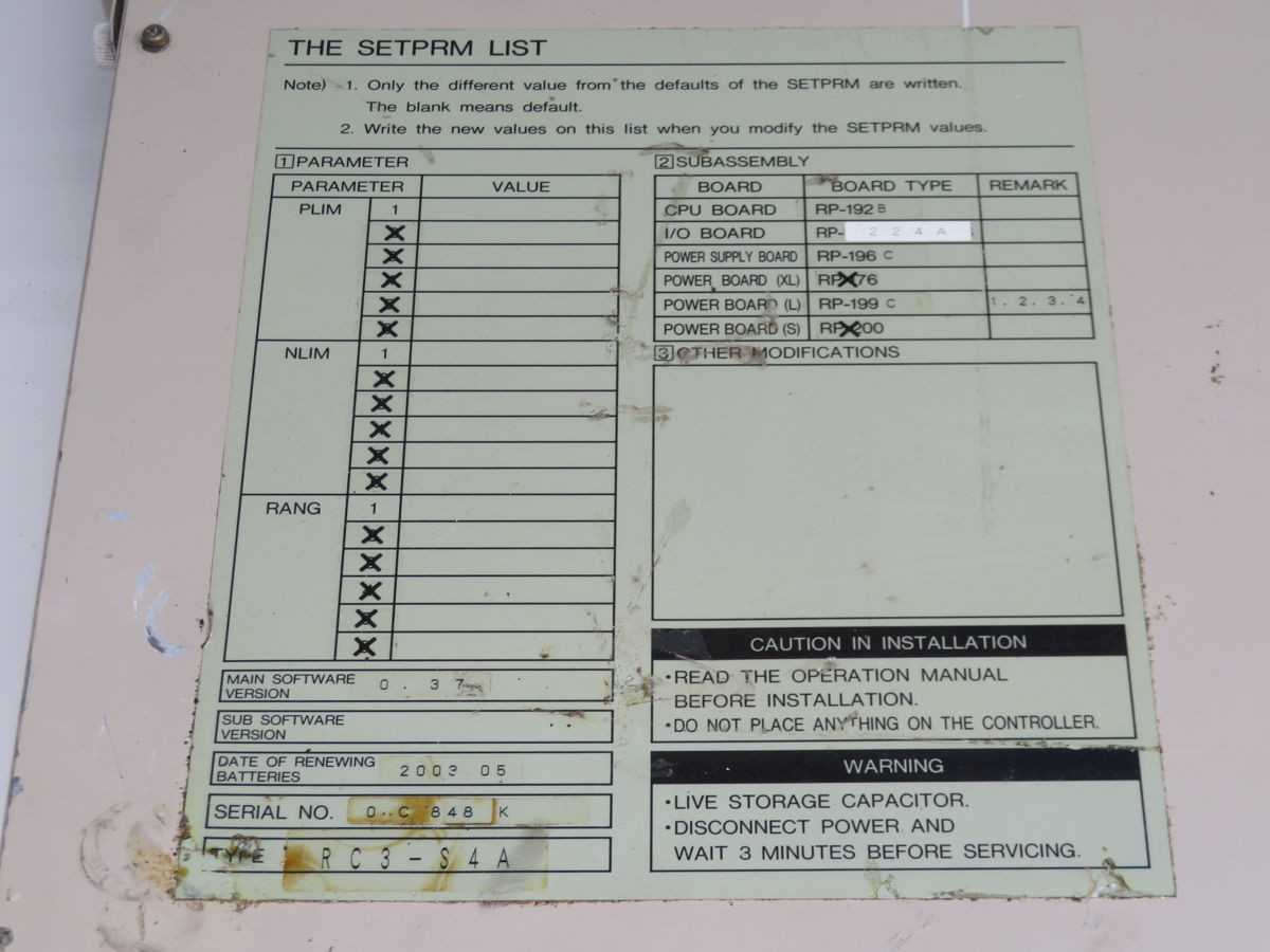DENSO RC3-S4A 410000-6470 Robot Controller T262968 - ROBOT CONTROLLERS