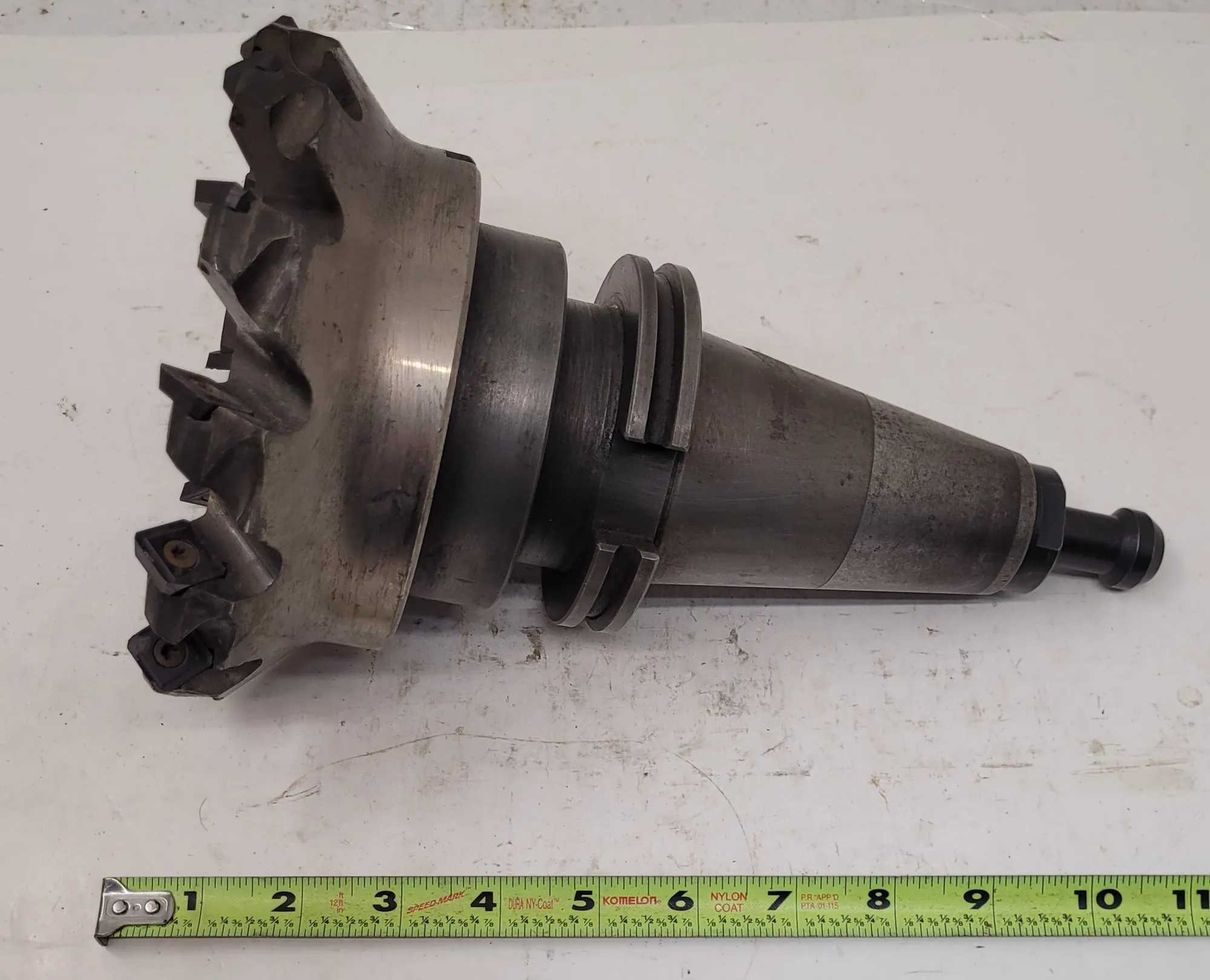 INGERSOLL 5N6J-60R00 FACE MILL W/ CAT 50 HOLDER, 6.000IN CUTTING DIA, 12 TEETH - MACHINING TOOLING & PARTS