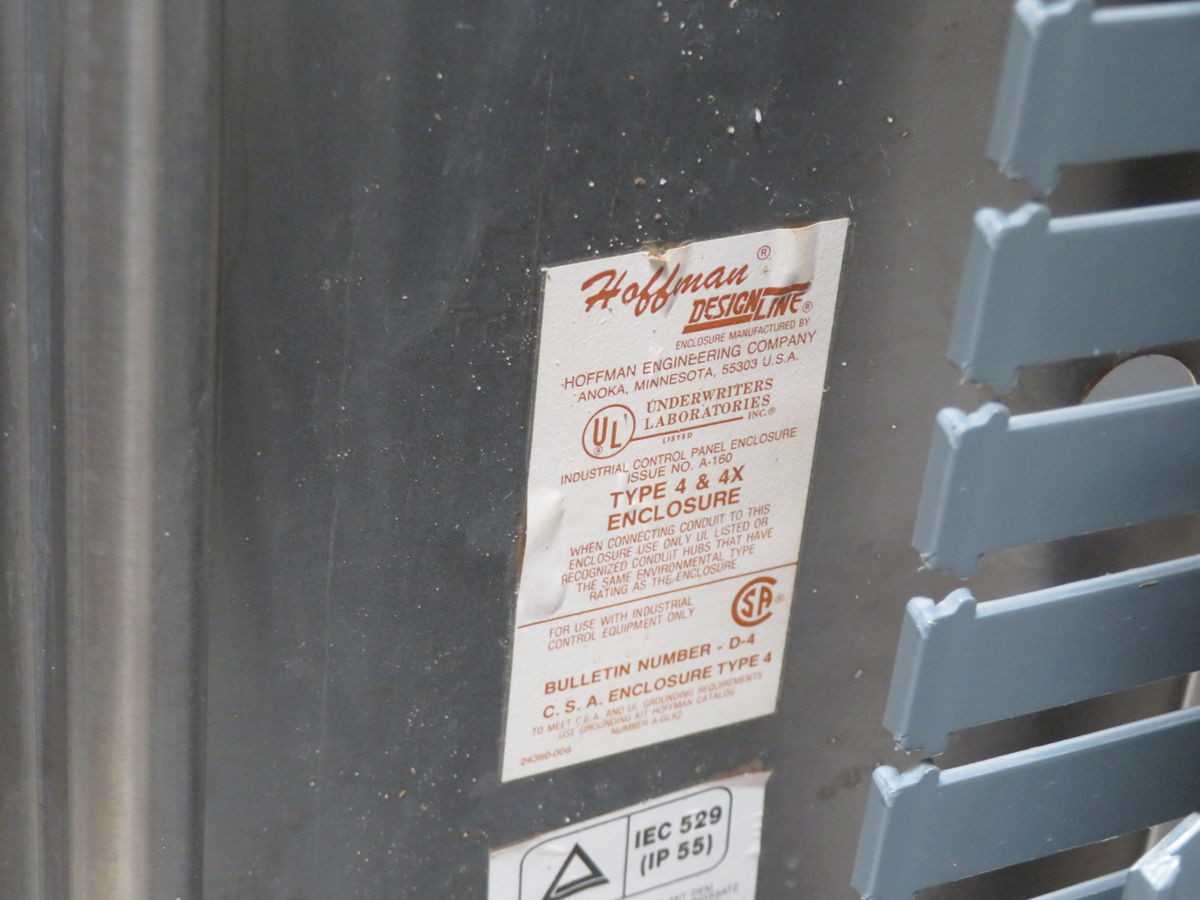 HOFFMAN A-160 SS ENCLOSURE T263461 - ELECTRICAL ENCLOSURES