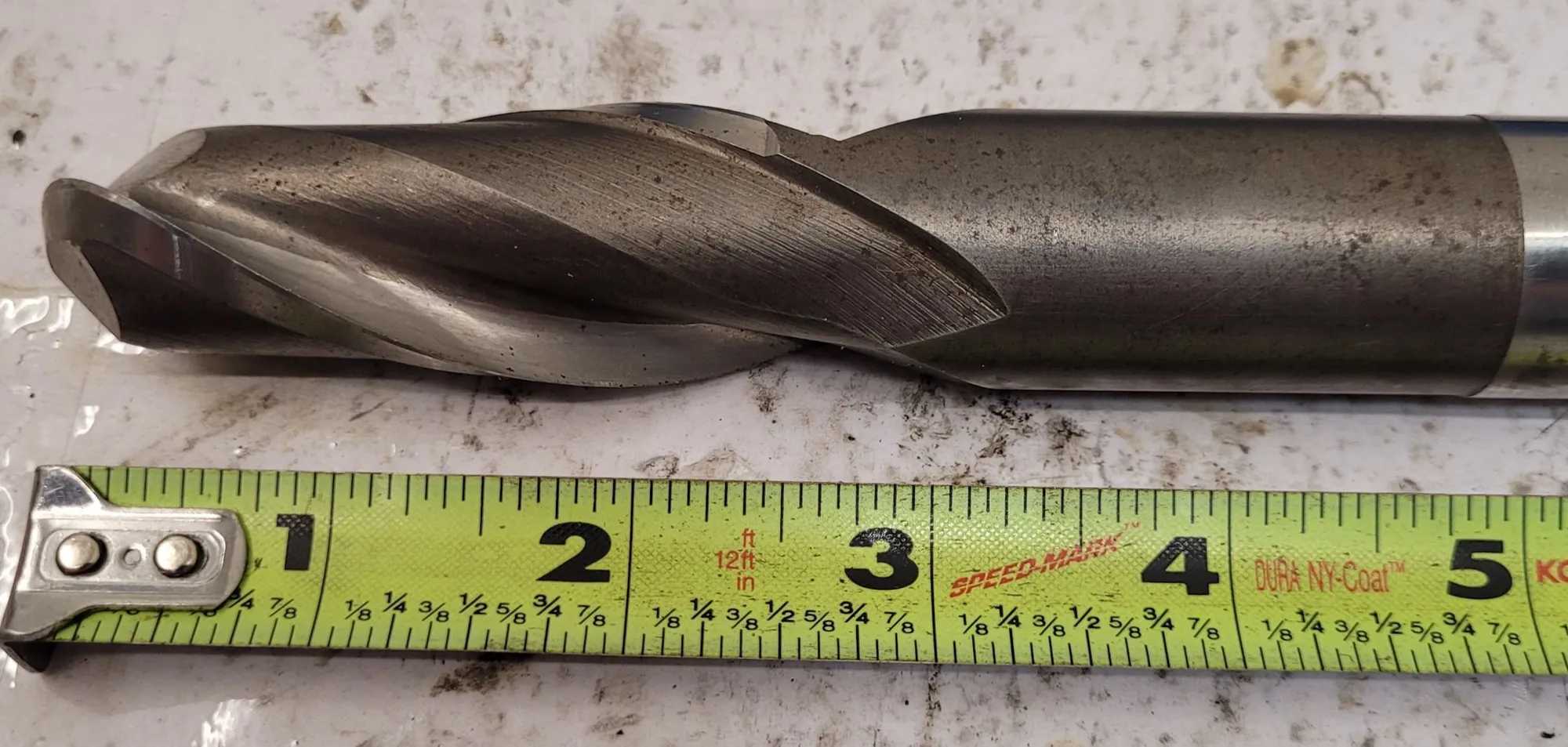 NIAGARA CUTTER N33908 HSS BALL NOSE END MILL, 1" DIA, 7.25" OAL - MACHINING TOOLING & PARTS