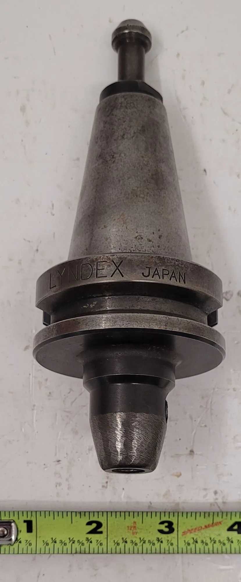 LYNDEX B4006-0375 BT40 TAPER SHANK END MILL HOLDER CAT 40 OAL 5" BORE 3/8IN - MACHINING TOOLING & PARTS