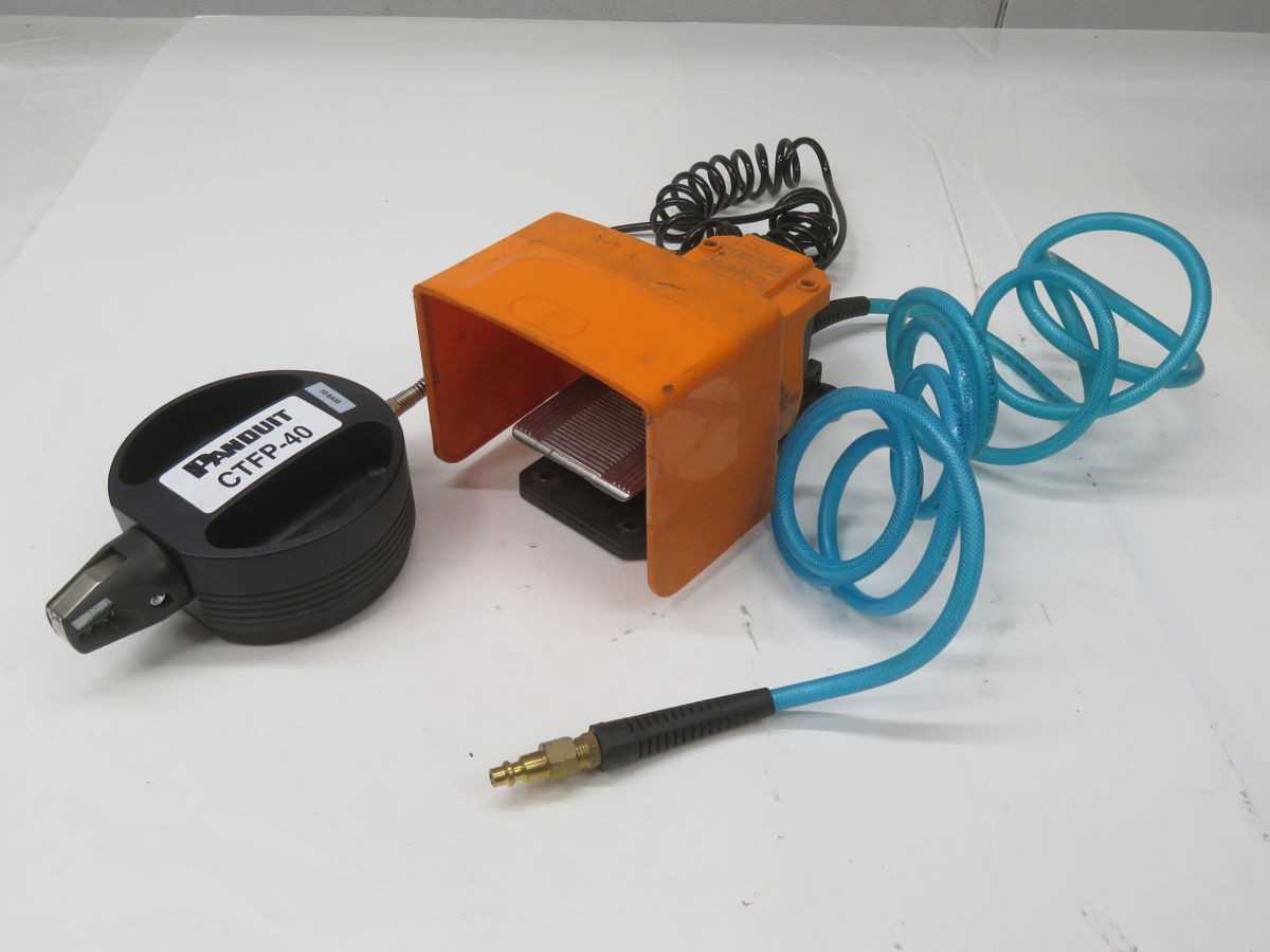 PANDUIT CTFP-40 PNEUMATIC BENCHTOP FERRULE CRIMP TOOL T269126 - TOOL STORAGE