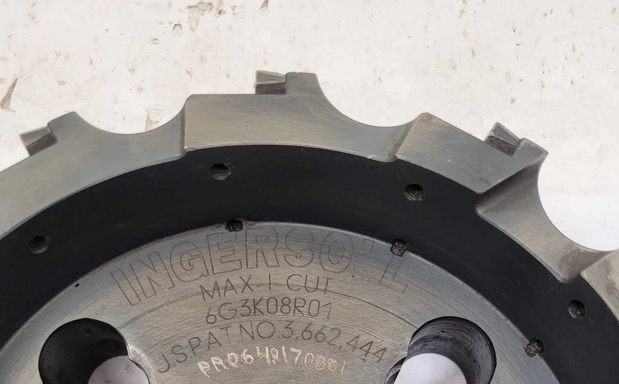 INGERSOLL CUTTING TOOLS MAX-I-CUT 8" INDEXING FACE MILL (6G3K08R01) TAKES 12 INSERTS - MACHINING TOOLING & PARTS