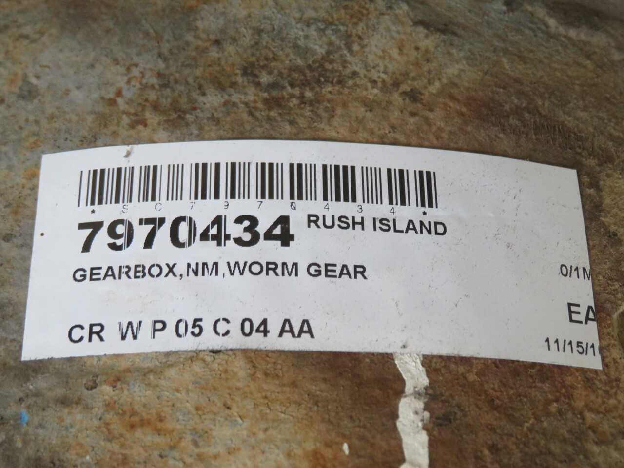 RUSH ISLAND 7970434 CRWP05C04AA GEAR BOX T261672 - GEAR REDUCERS