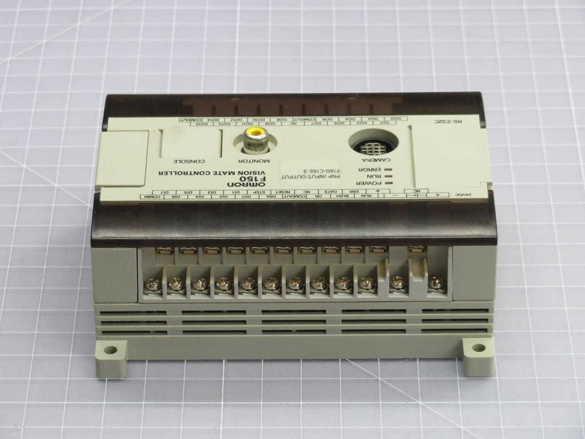 OMRON F150-C15E-3 VISION MATE CTRL, 24 VDC POWER, 8 I/O, RS-232C, 1 F150 CAM PORT - OPERATOR CONTROLS