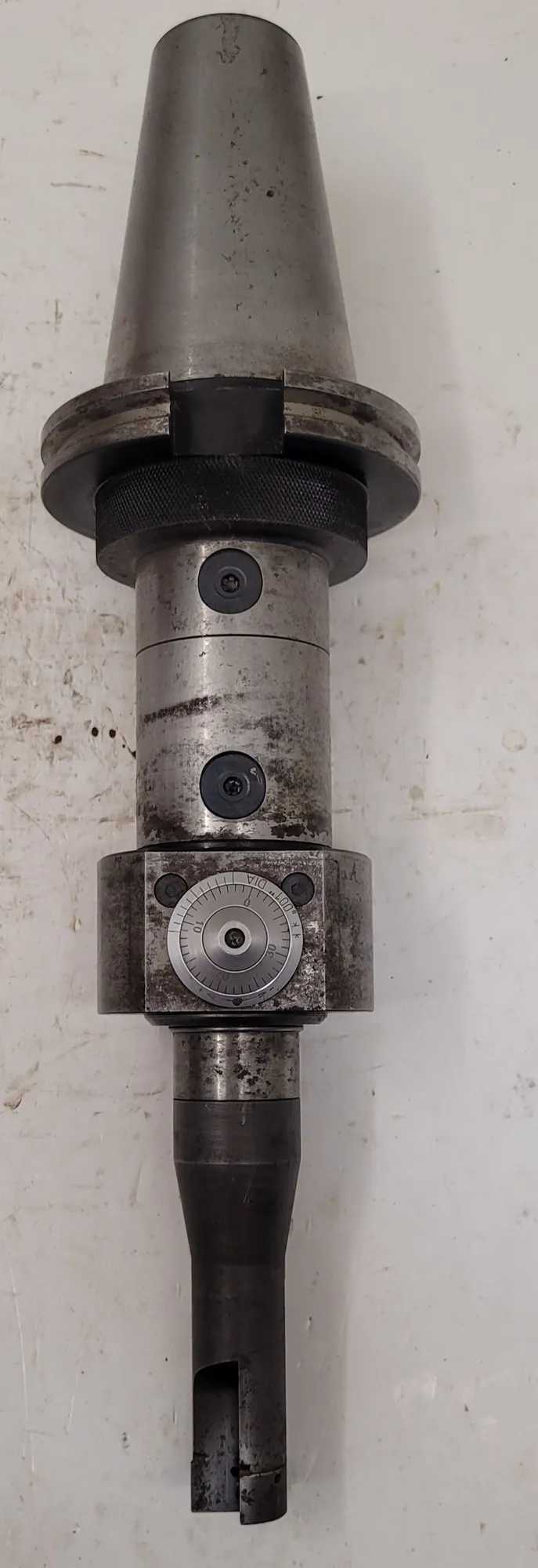 KOMET MO205201 FINE ADJUSTABLE BORING HEAD WITH CAT 50 HOLDER AND TOOLING EXTENSIONS - MACHINE TOOLING