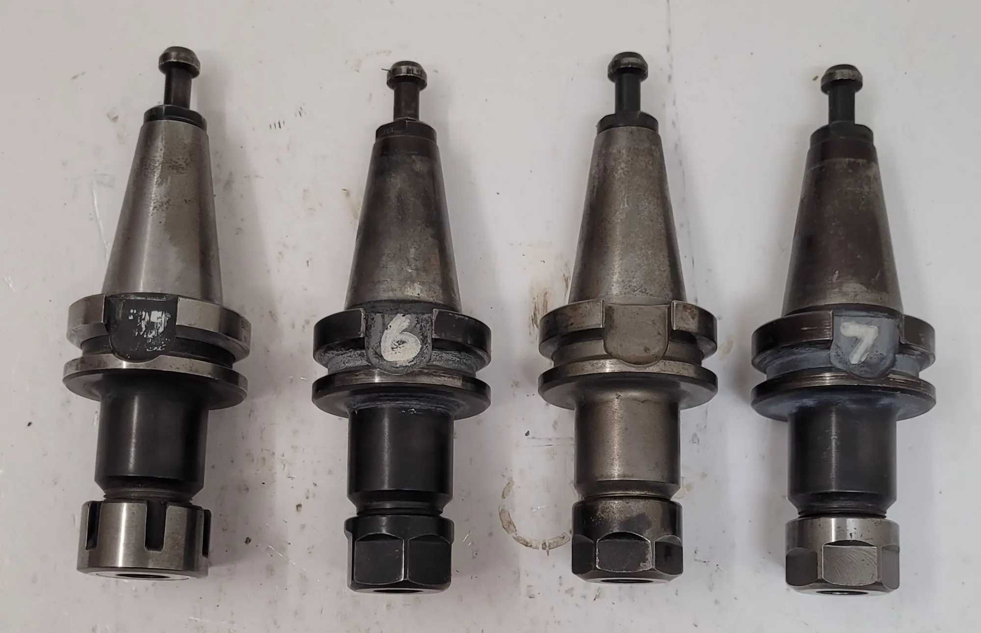 COMMAND B2C4-0016 ER16 COLLET CHUCK (SET OF 4) - BT30 SPINDLE TYPE, COOLANT THROUGH - MACHINE TOOLING
