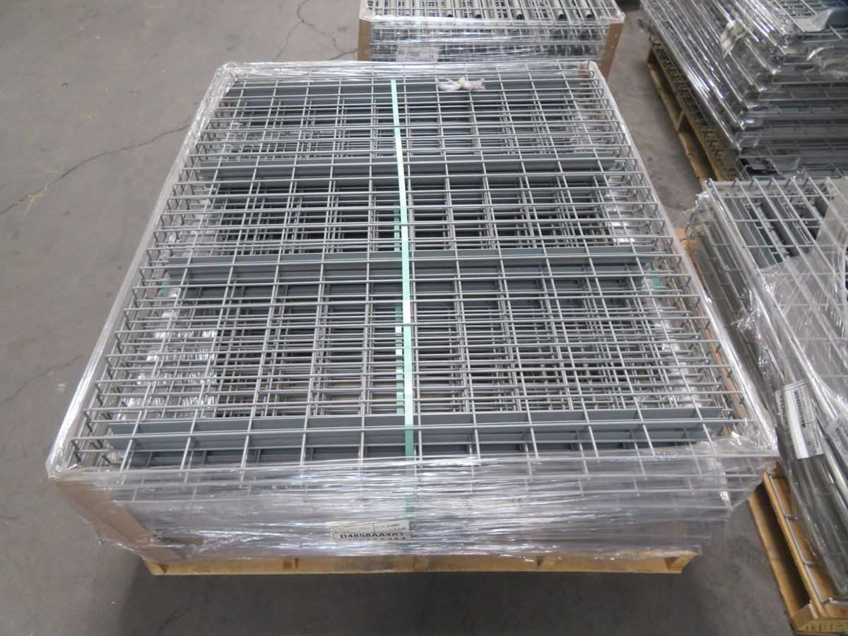 Lot Of 13 Nashville Wire D4858AA4A1 Pallet Rack Decking 58 In W For 48 In Uprights - PALLET RACKING